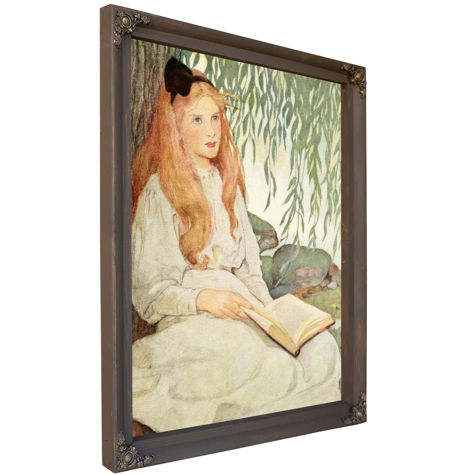 With Thoughtful Eyes By Jessie Willcox Smith Fine Art Print