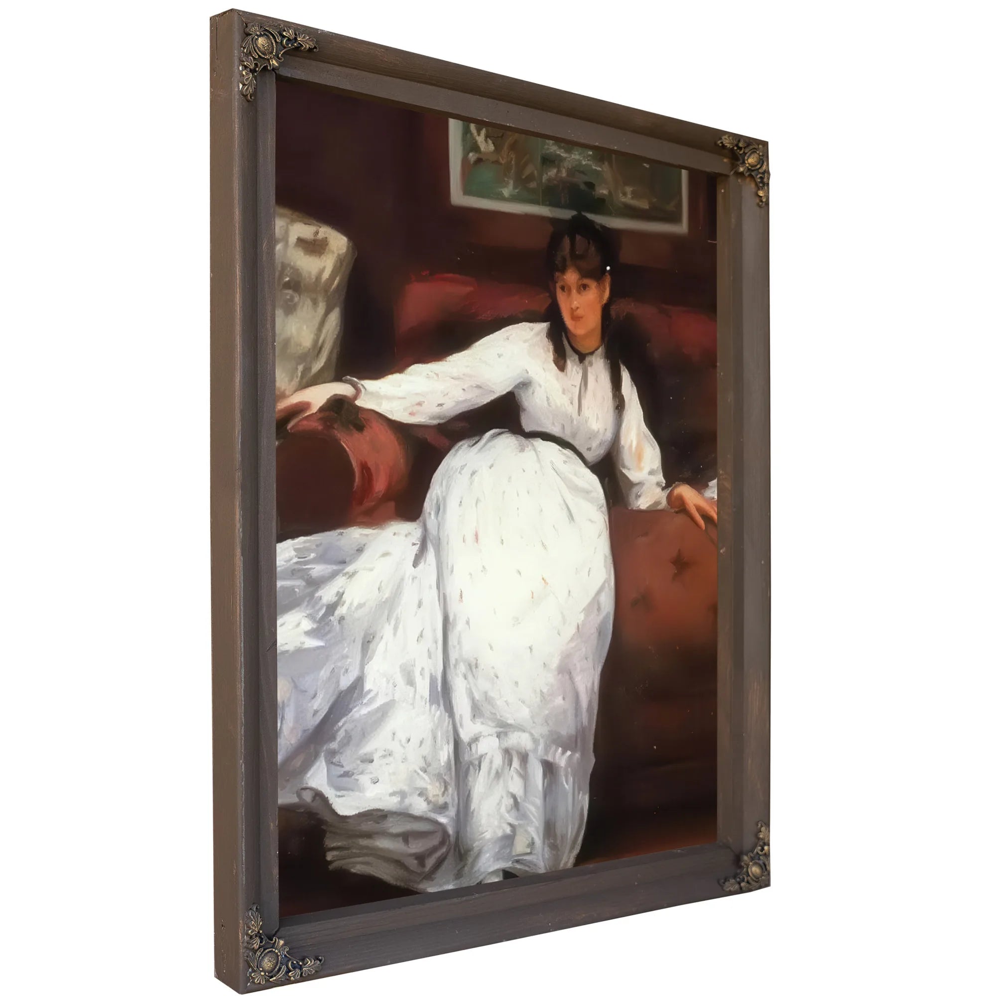 Repose Portrait Of Berthe Morisot By Edouard Manet Fine Art Print