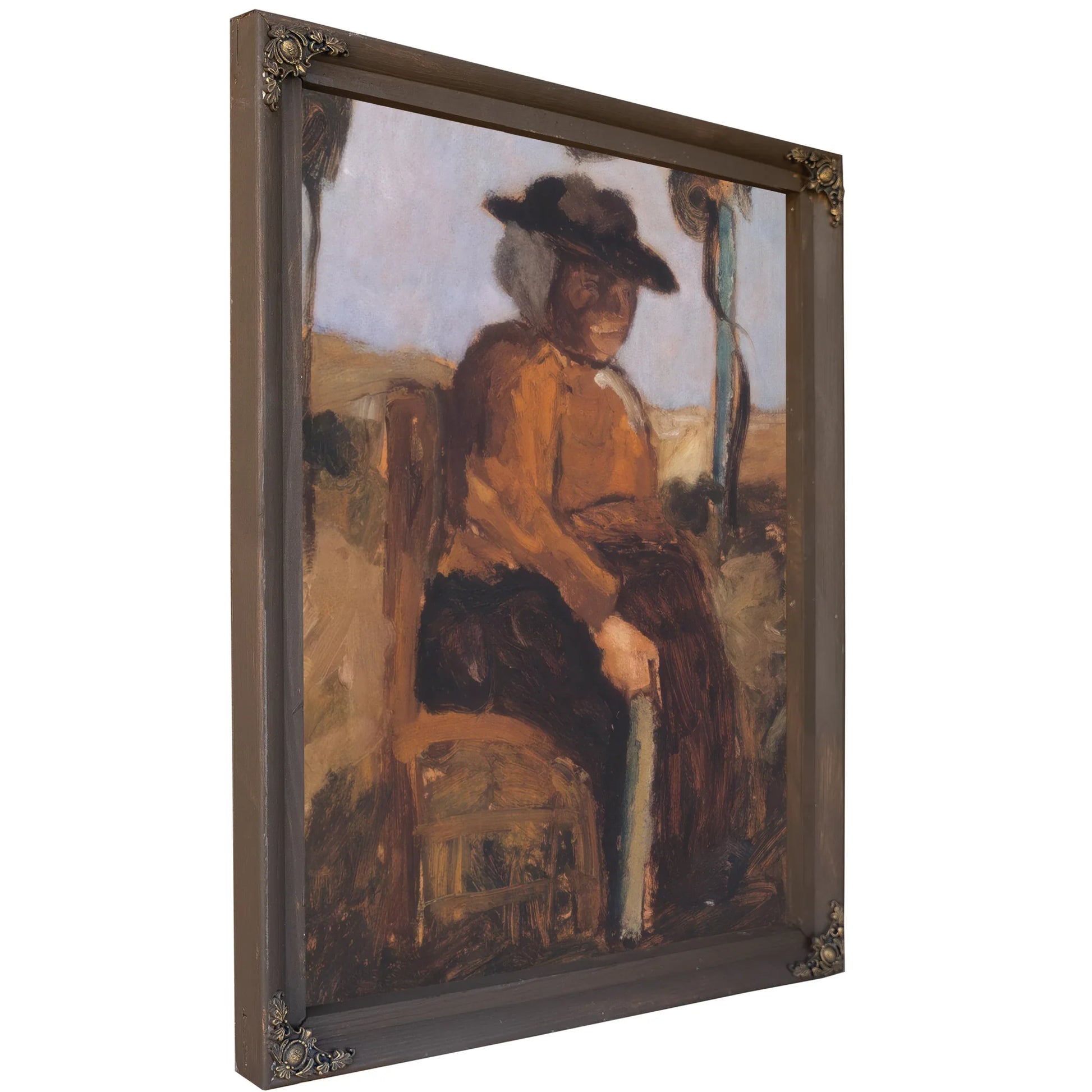Study Of A Woman Seated In The Garden By Paula Modersohn Becker Fine Art Print