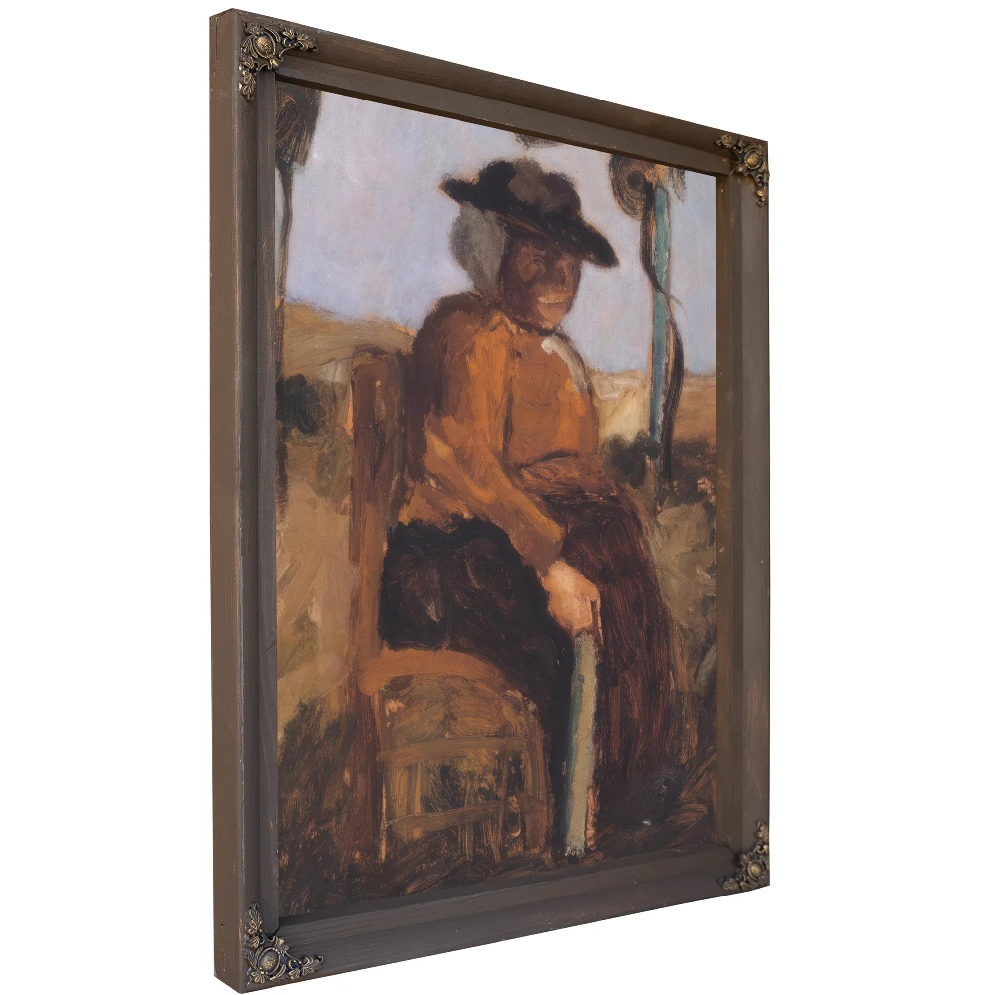 Study Of A Woman Seated In The Garden By Paula Modersohn Becker Fine Art Print