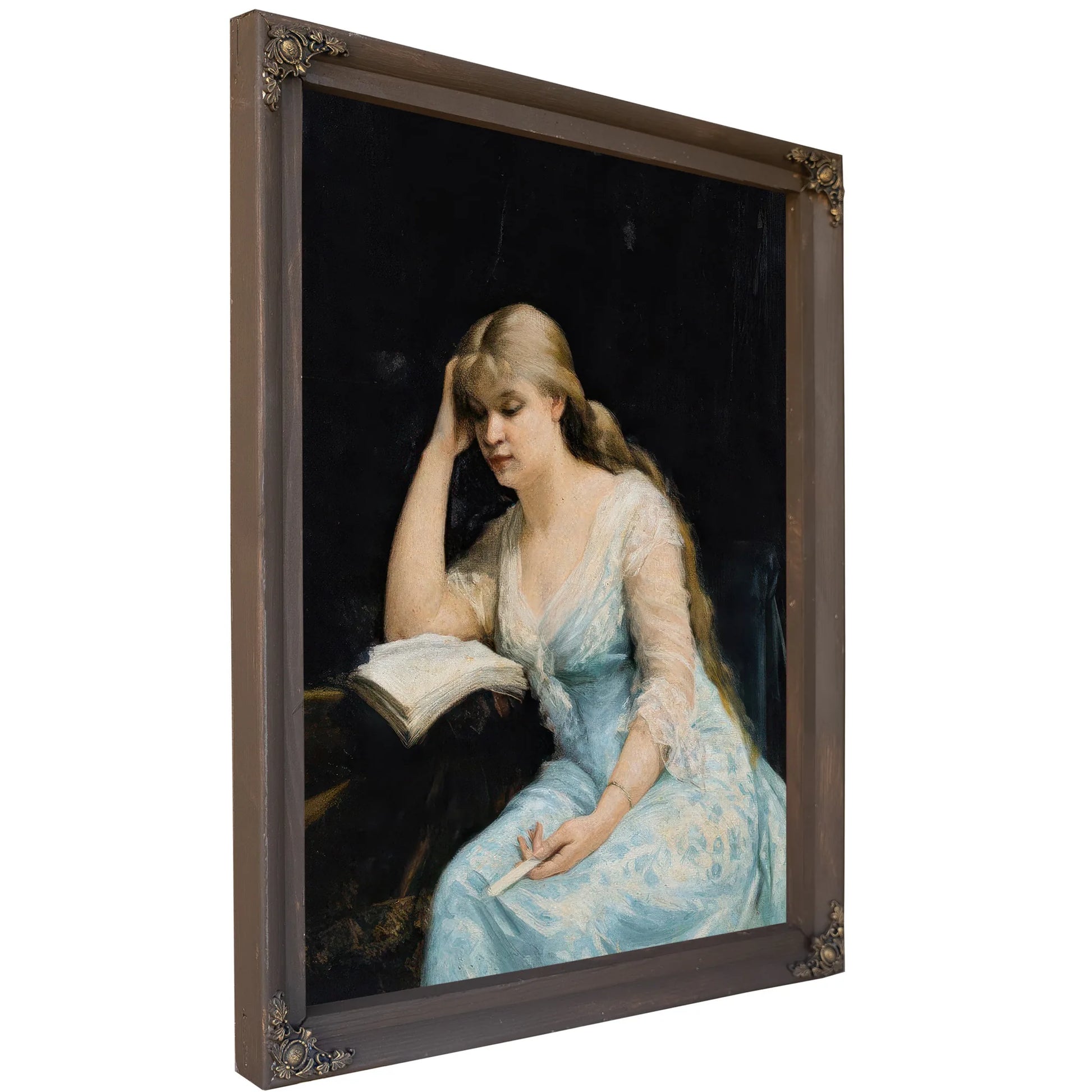 A Young Woman Reading 1880 By Marie Bashkirtseff Fine Art Print