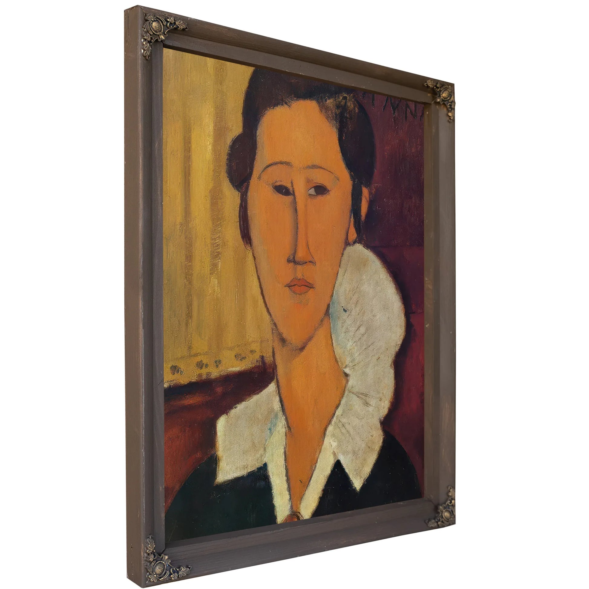 Portrait Of Anna Zborovka 1917 By Amedeo Modigliani Fine Art Print