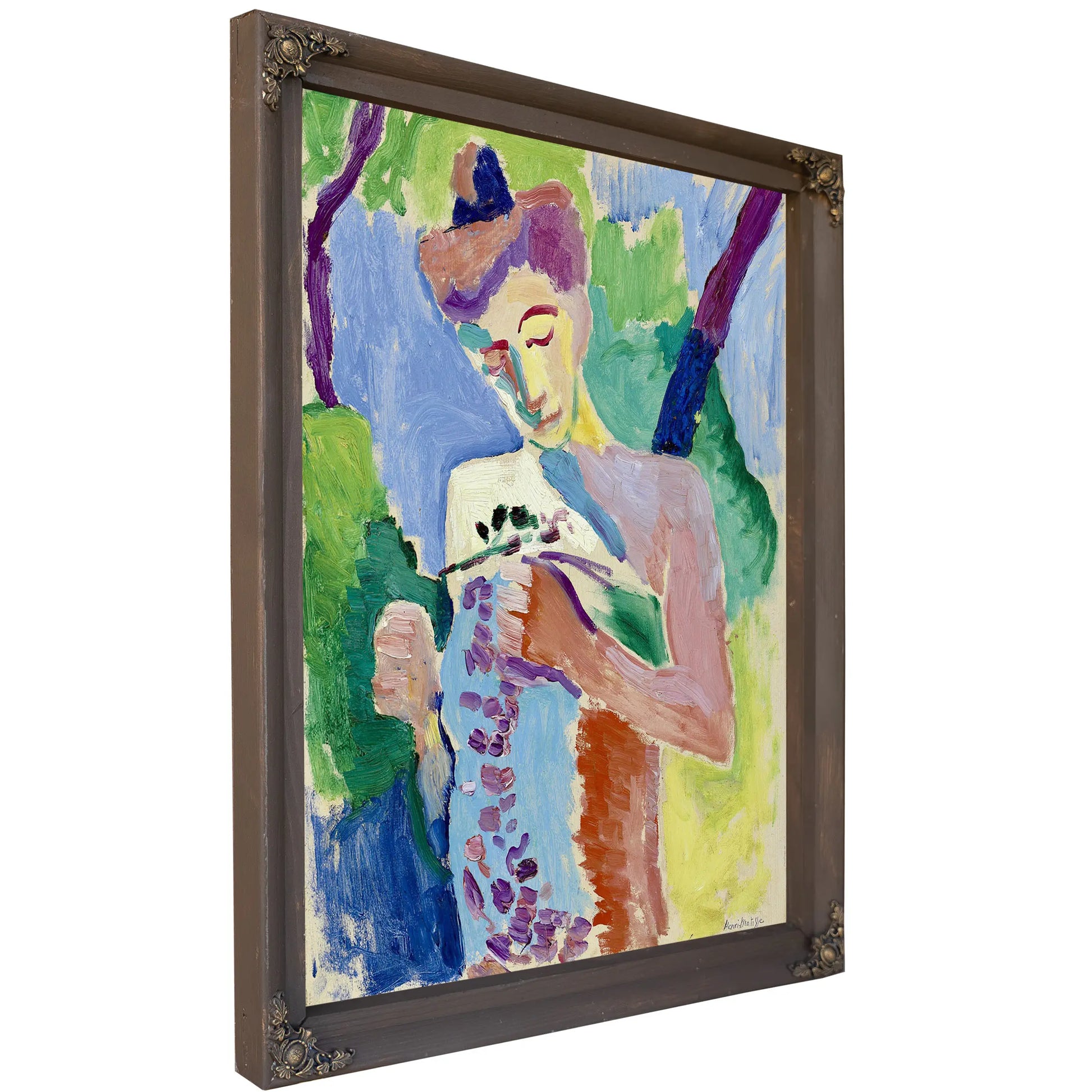 Woman With A Purple Scarf by Henri Matisse