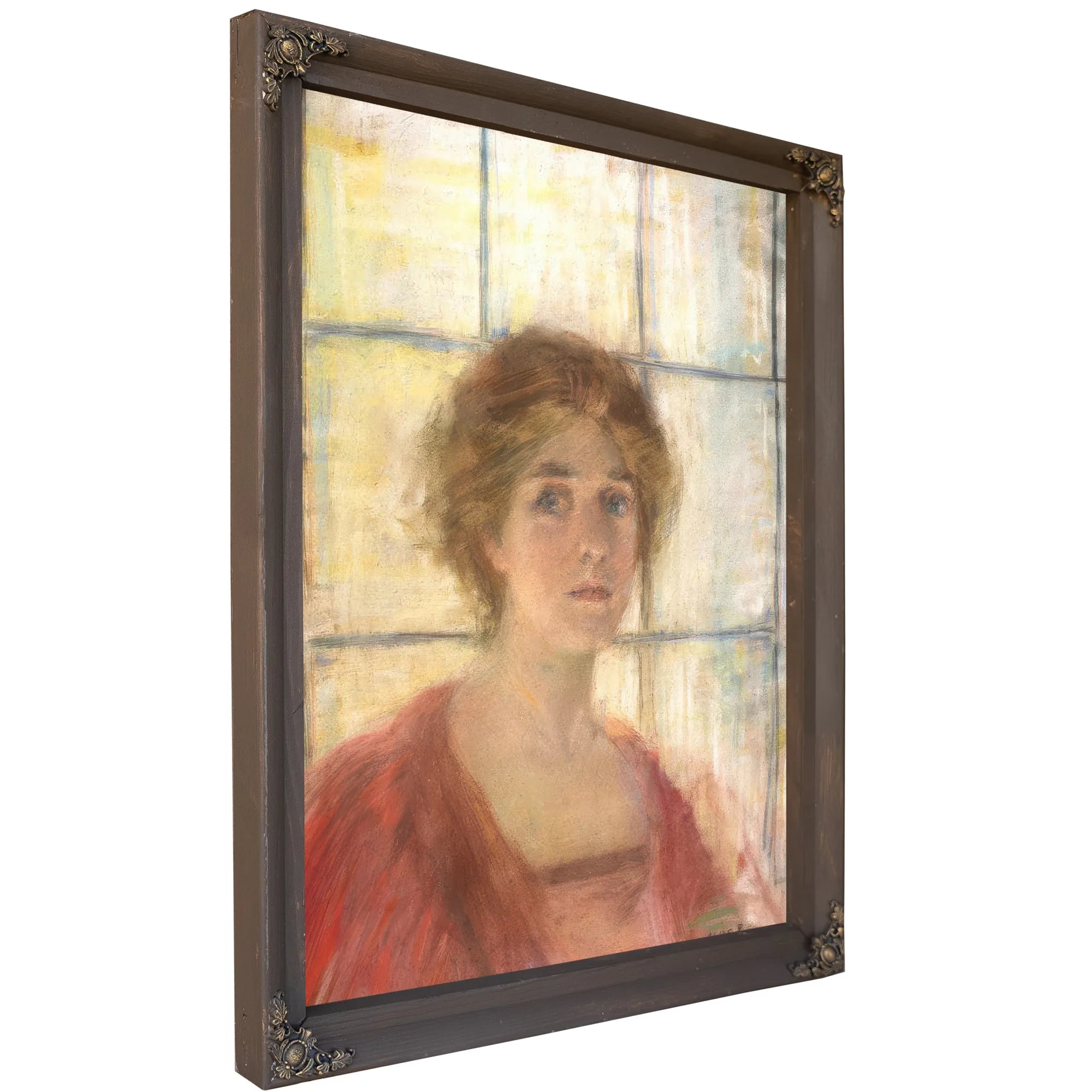Against The Window By Alice Pike Barney Fine Art Print