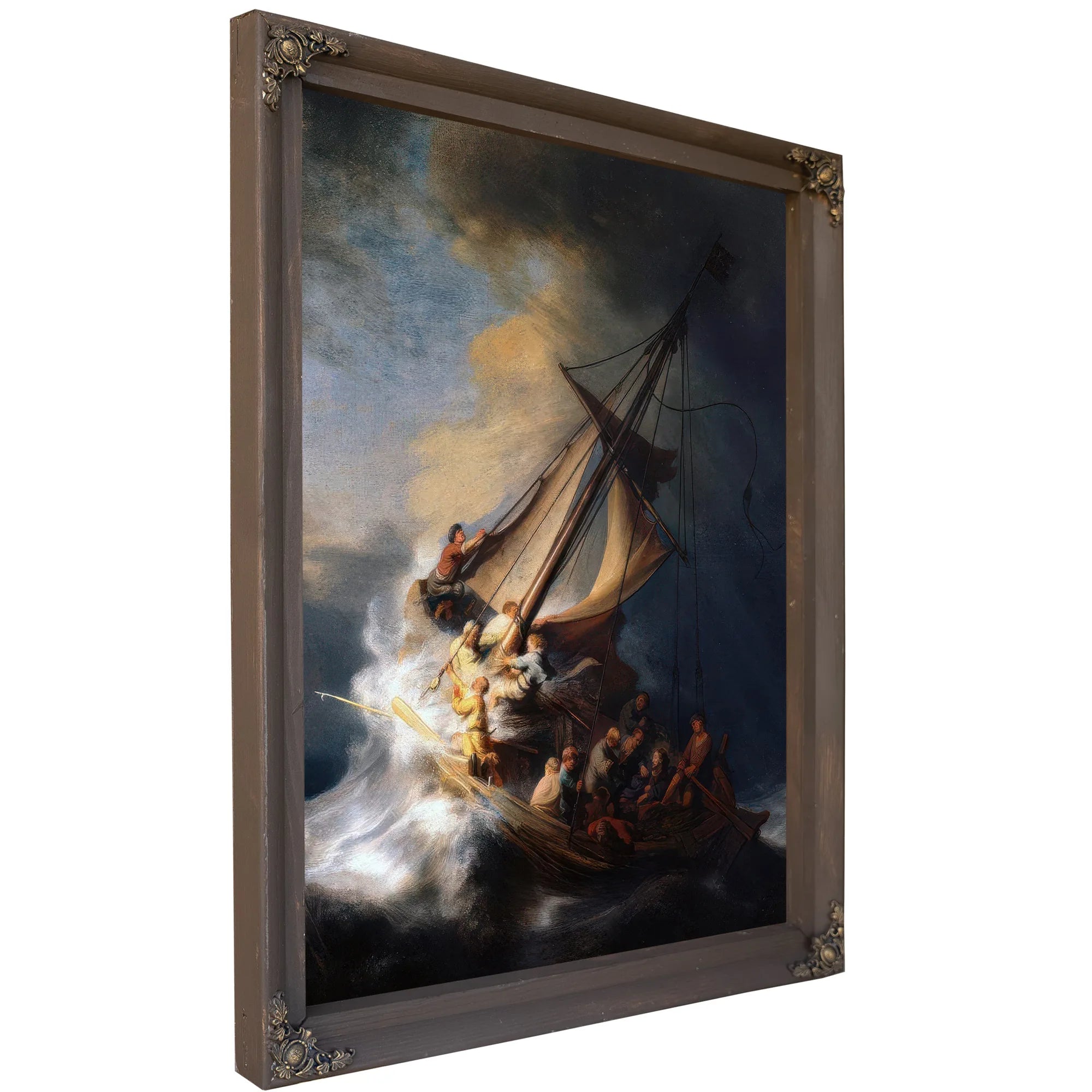 Christ In The Storm On The Sea Of Galilee 1633 By Rembrandt Fine Art Print