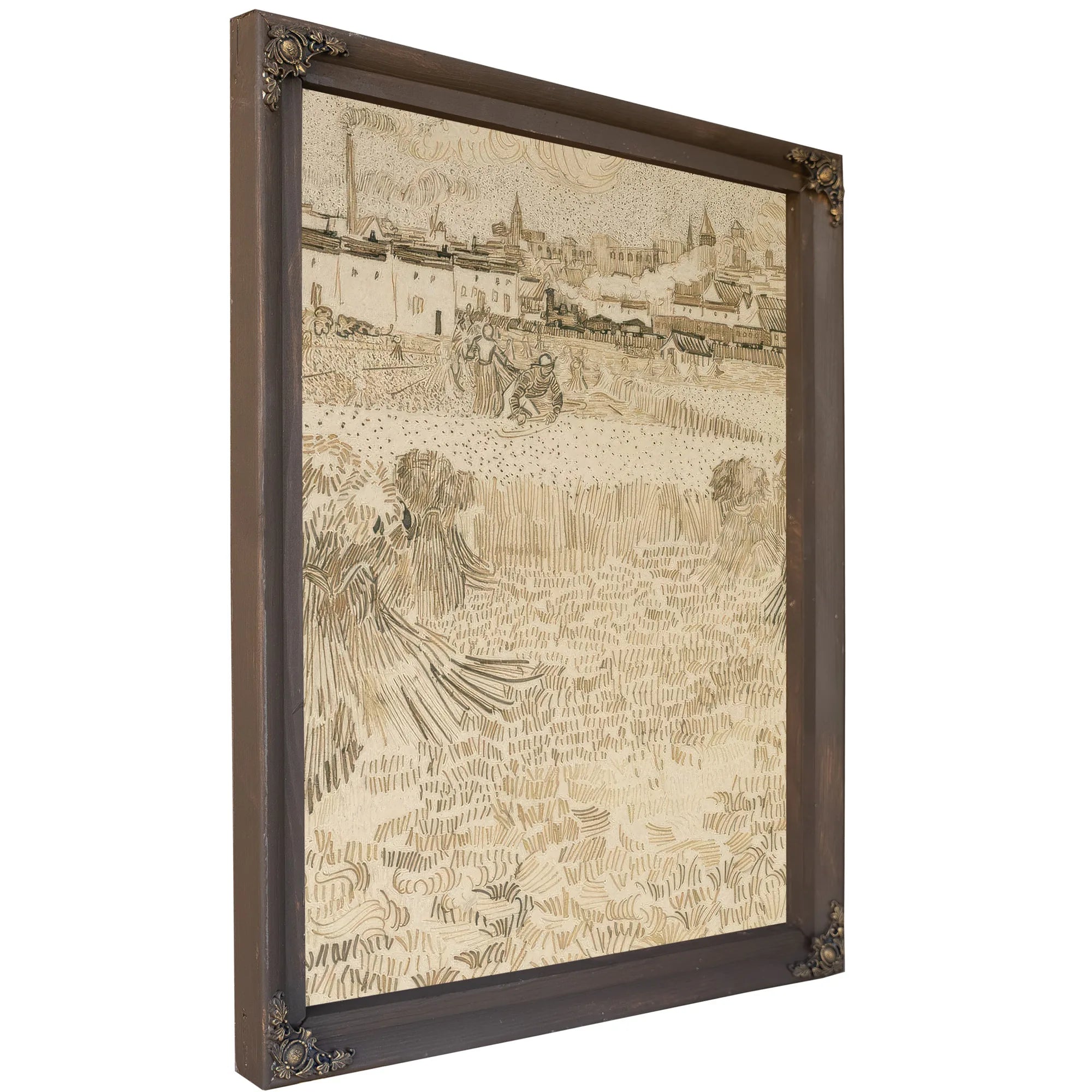 Arles View From The Wheatfields By Vincent Van Gogh Fine Art Print
