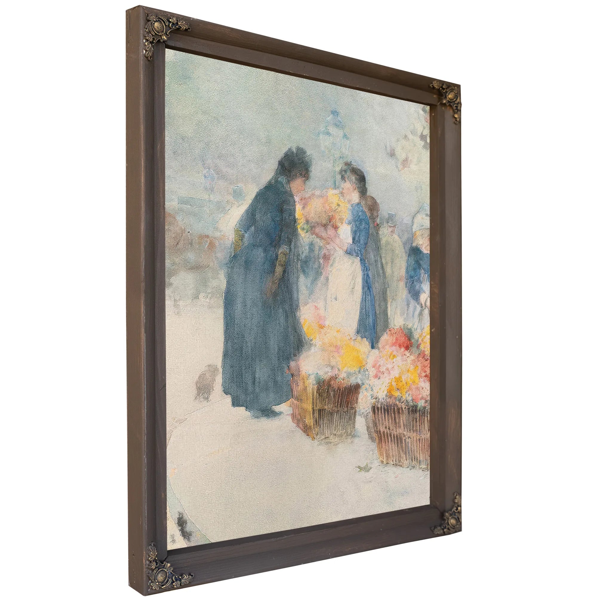 The Flower Seller By Childe Hassam Fine Art Print