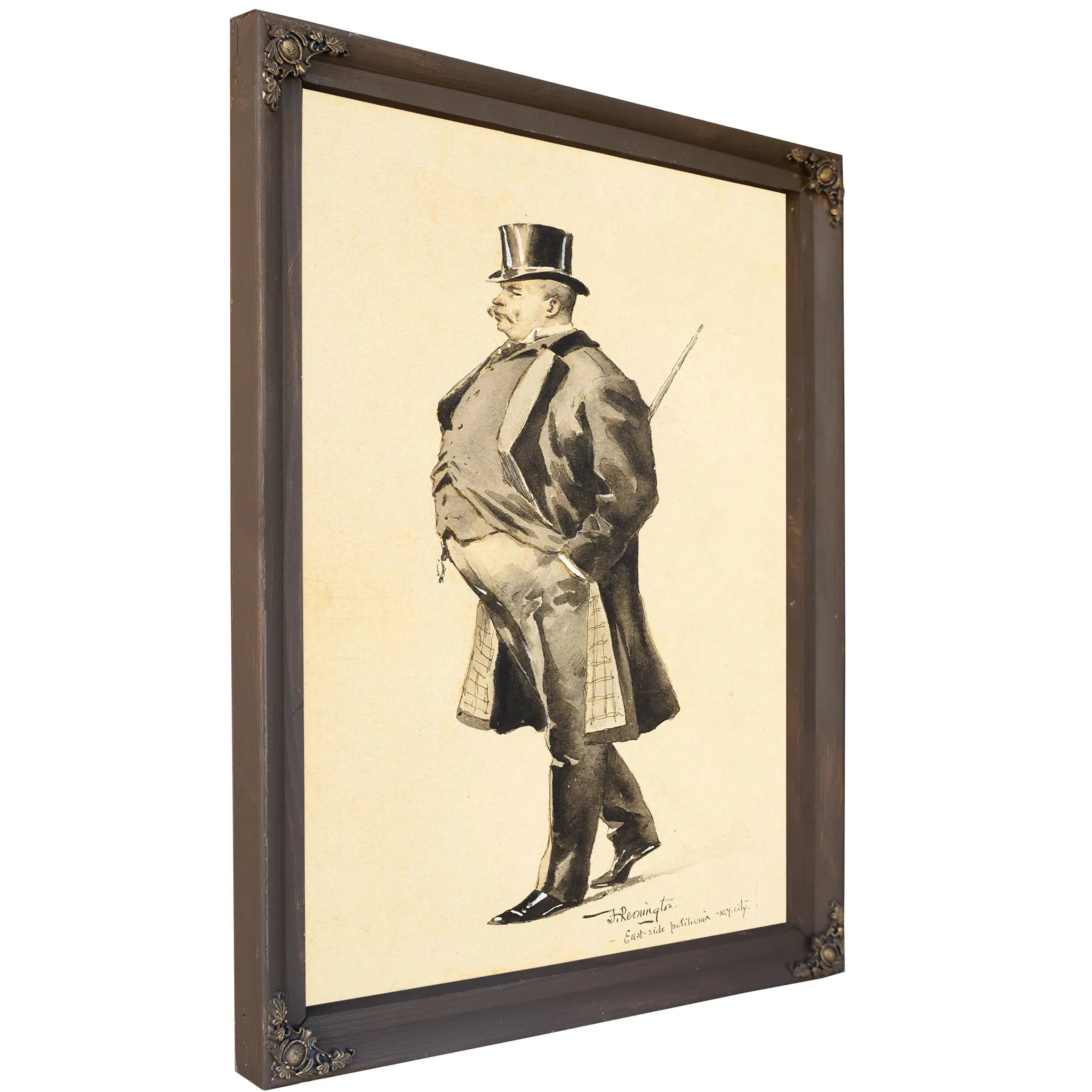 An East Side Politician by Frederic Remington