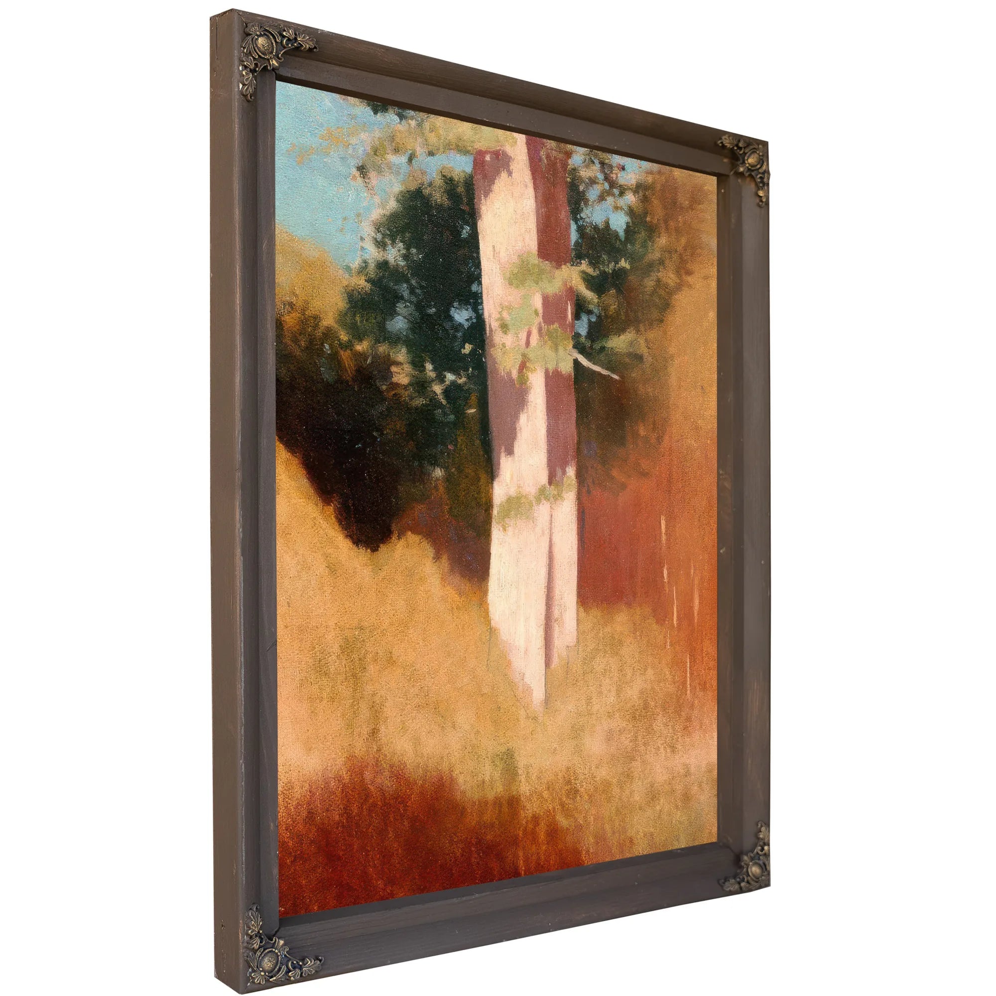 Trees In The Blue Sky By Odilon Redon Fine Art Print