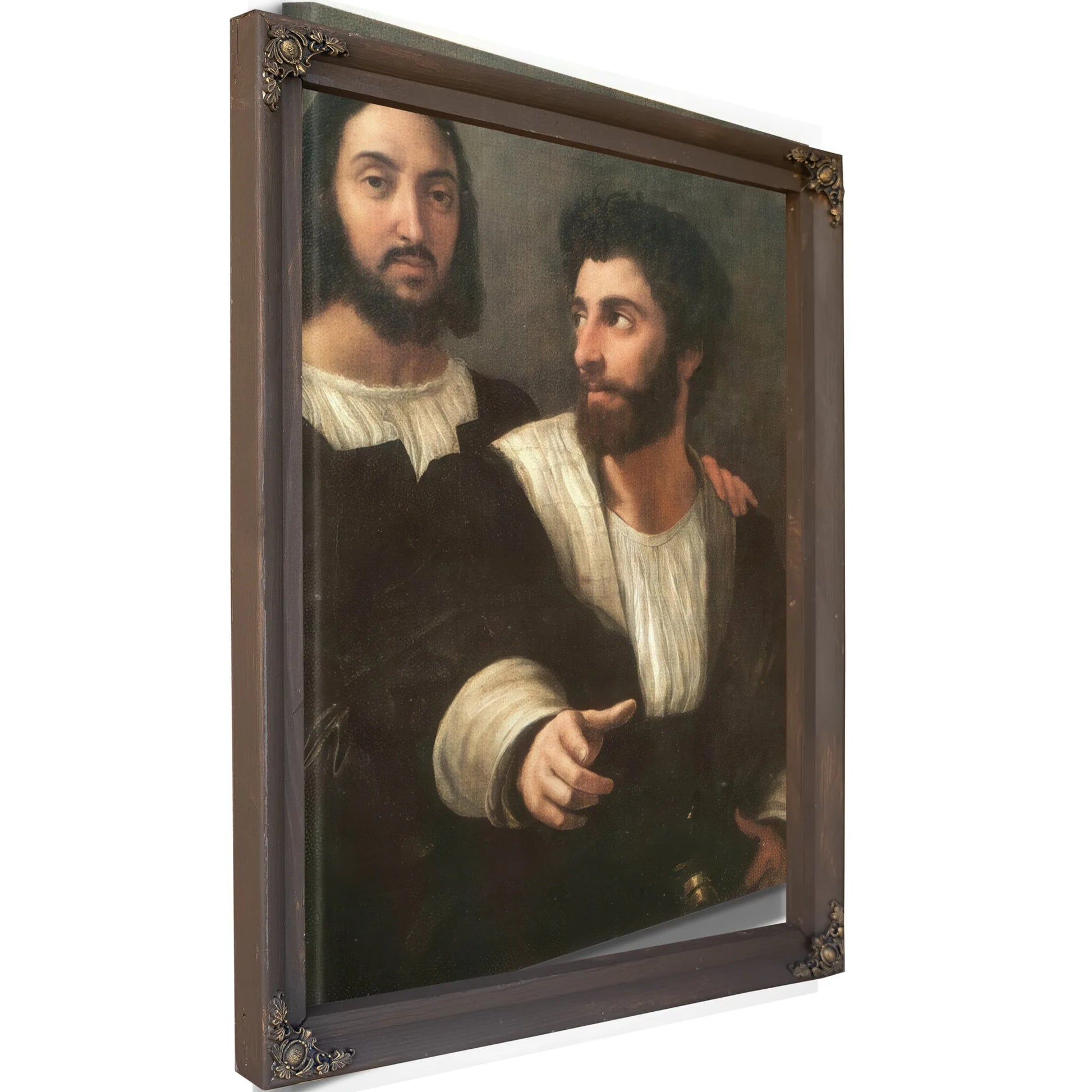 Double Portrait By Raphael Fine Art Print