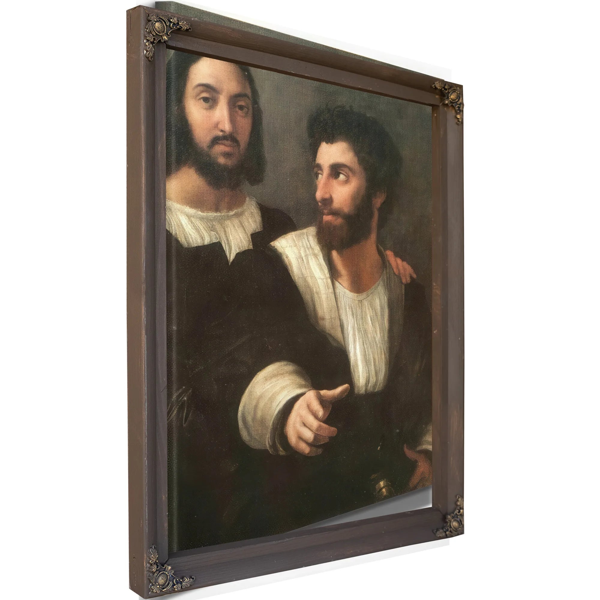 Double Portrait By Raphael Fine Art Print