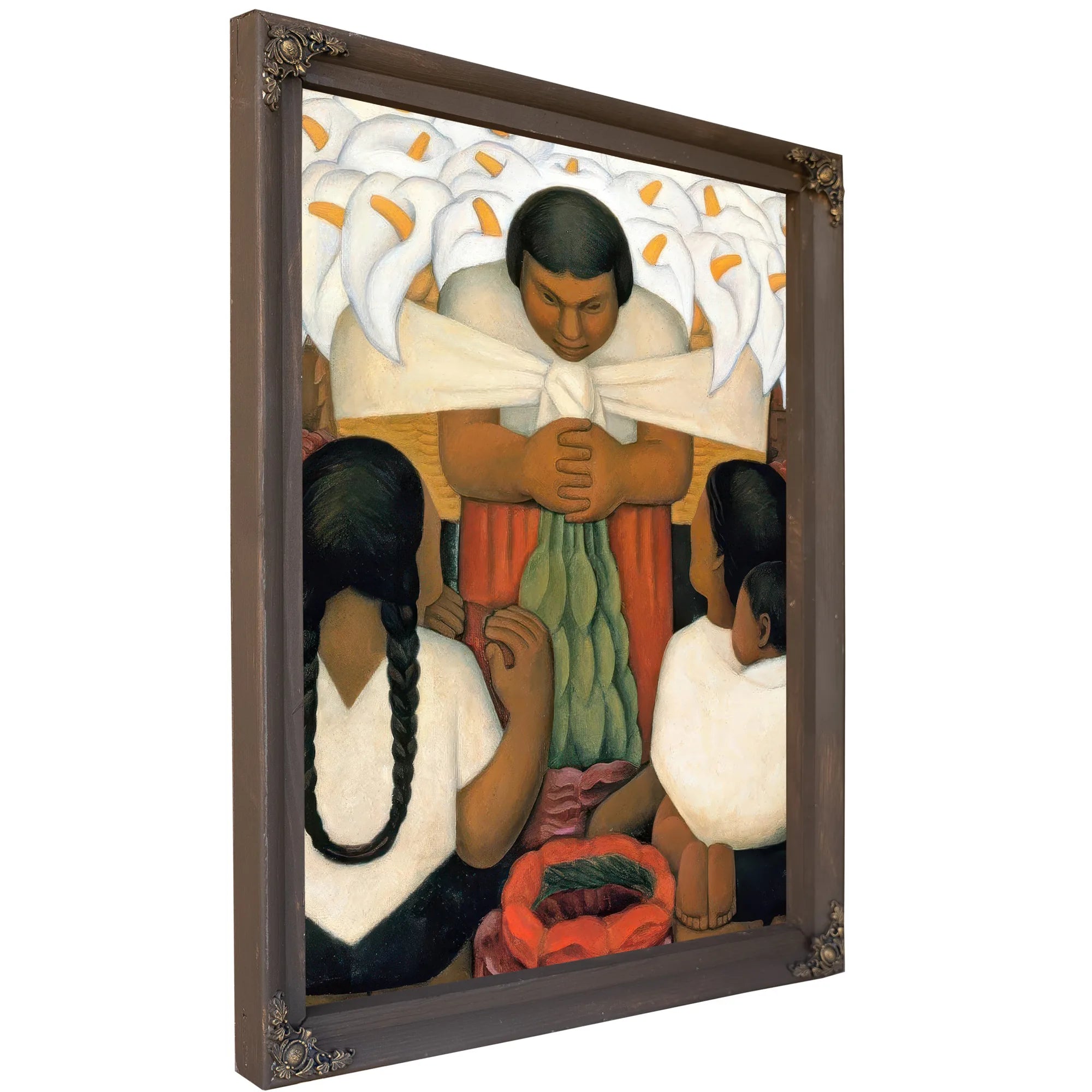 Flower Day Flower Festival By Diego Rivera Fine Art Print