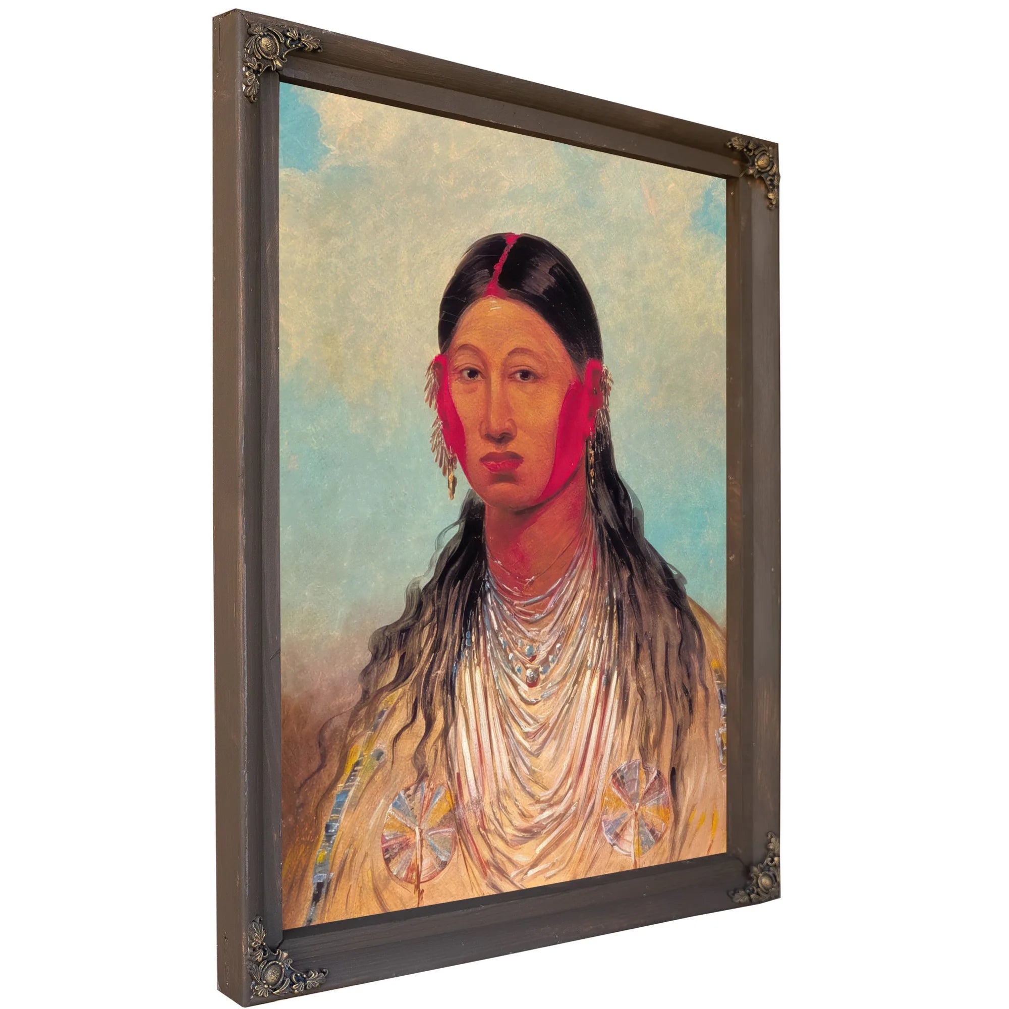 Koon Za Ya Me, Female War Eagle By George Catlin Fine Art Print