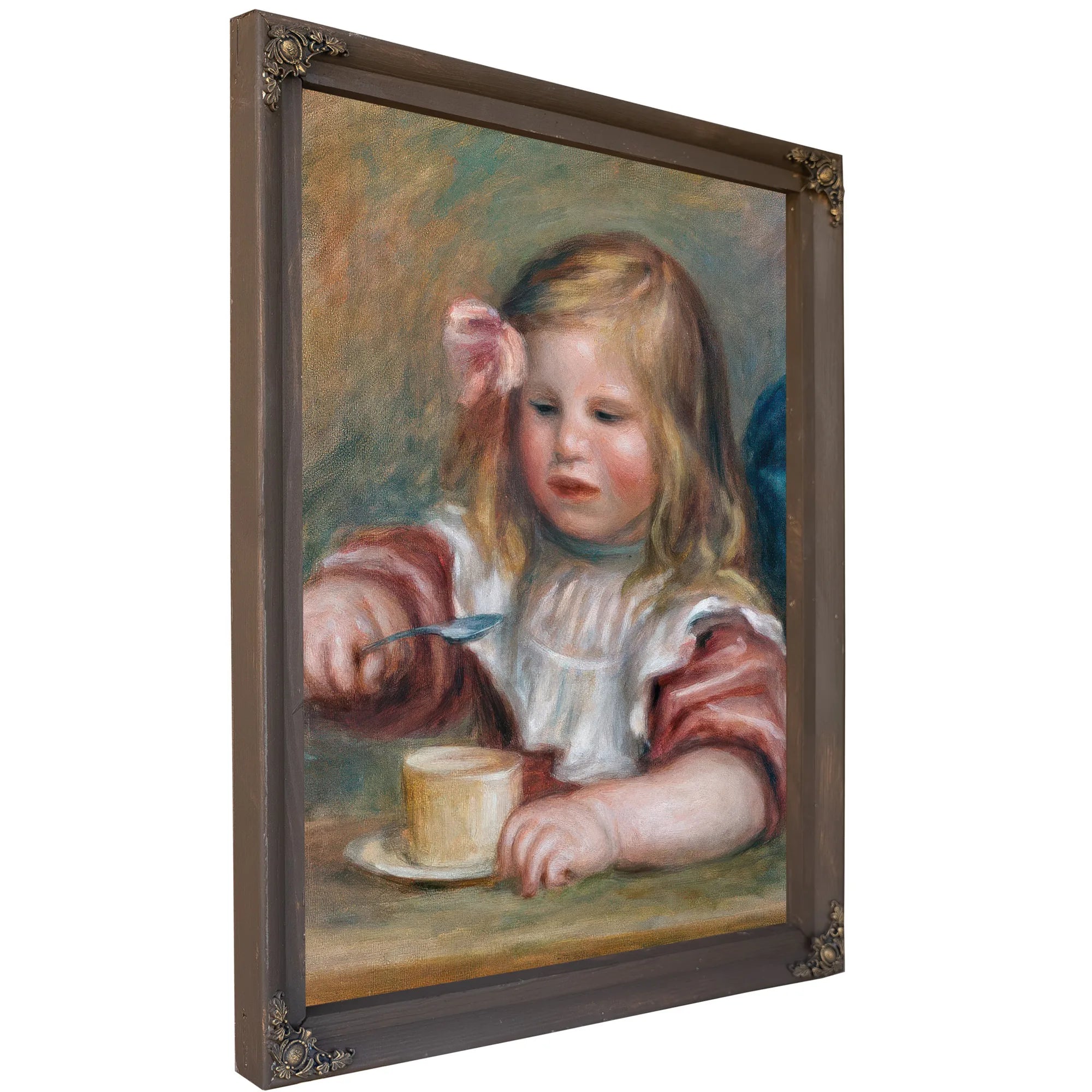 Coco Eating His Soup By Pierre August Renoir Fine Art Print
