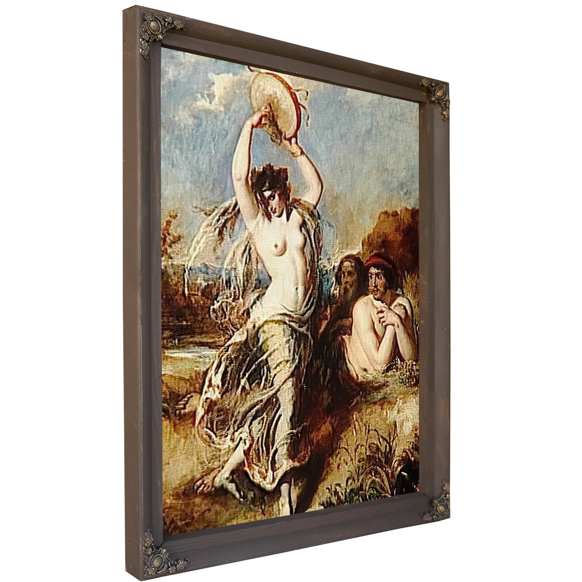 Bacchante Playing The Tambourine By William Etty Fine Art Print