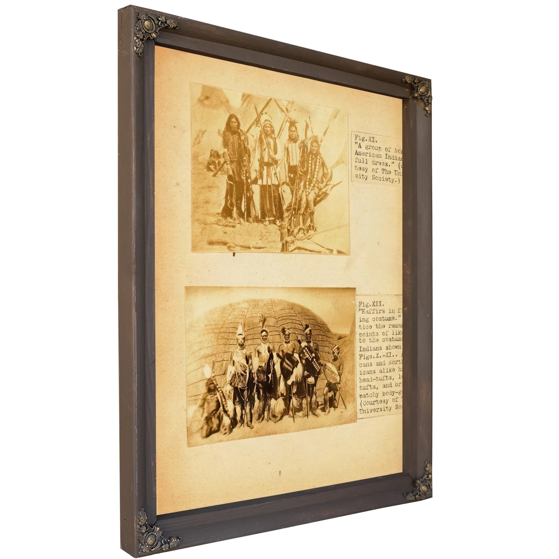 Fig. Xi A Group Of North American Indians In Full Dress, Study Folder For Book Concealing Coloration In The Animal Kingdom By Abbott Handerson Thayer Fine Art Print