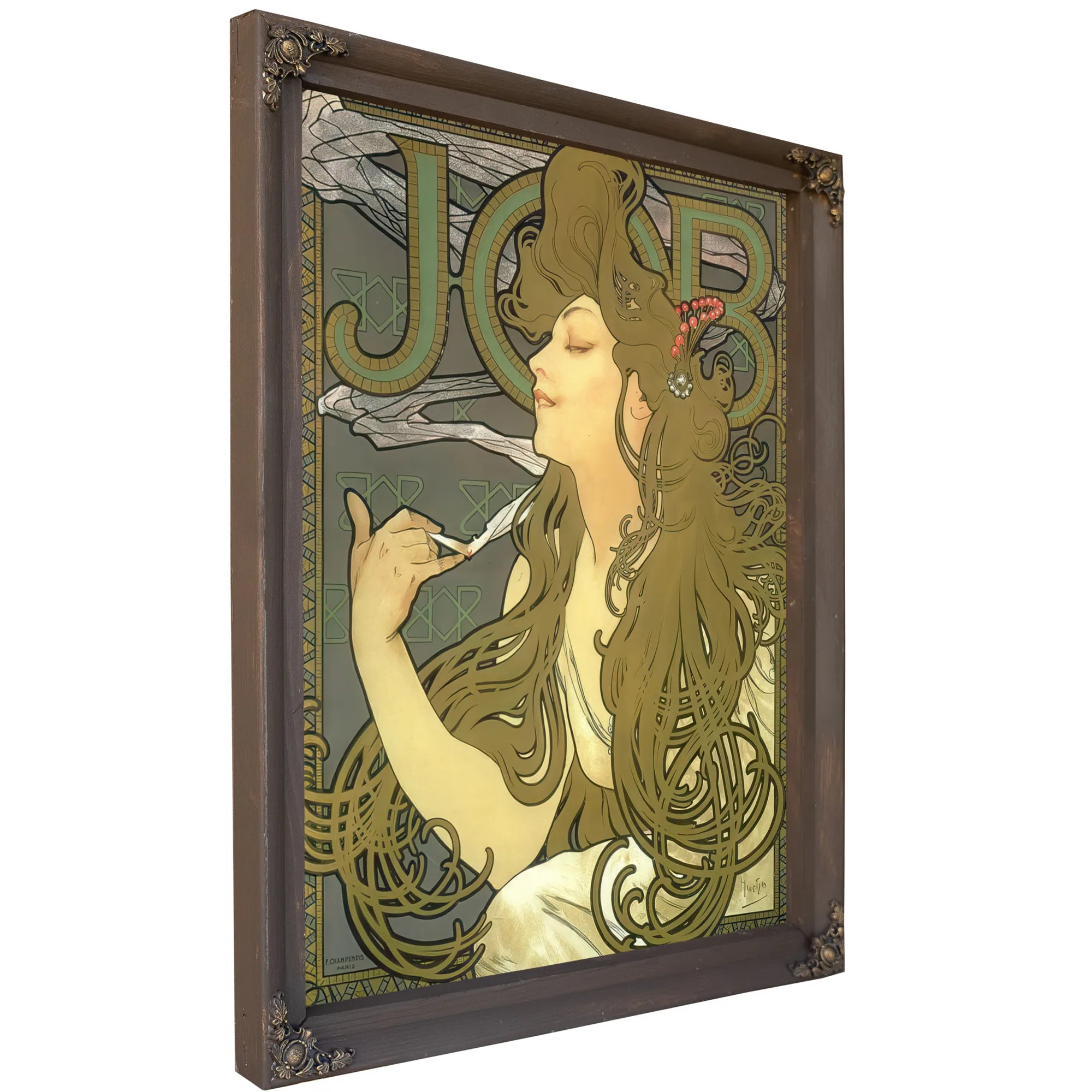 Job By Alphonse Mucha Fine Art Print