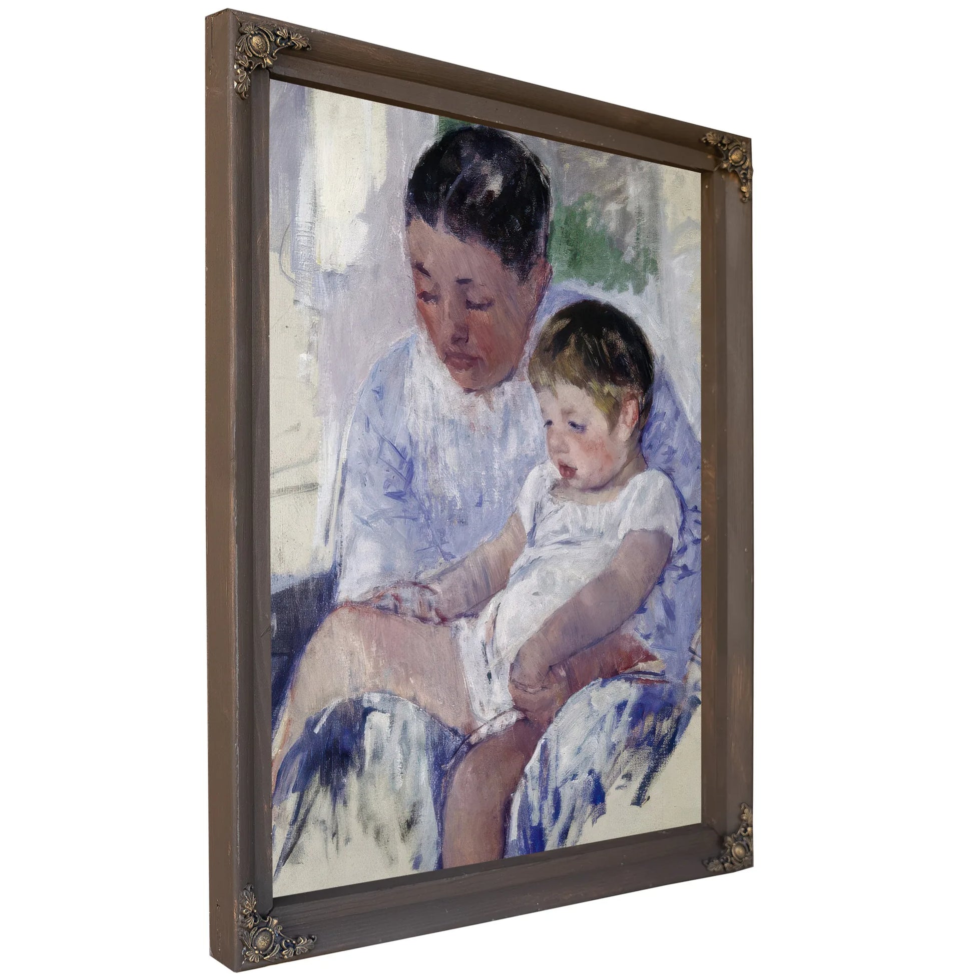 Jenny And Her Sleepy Child By Mary Cassatt Fine Art Print