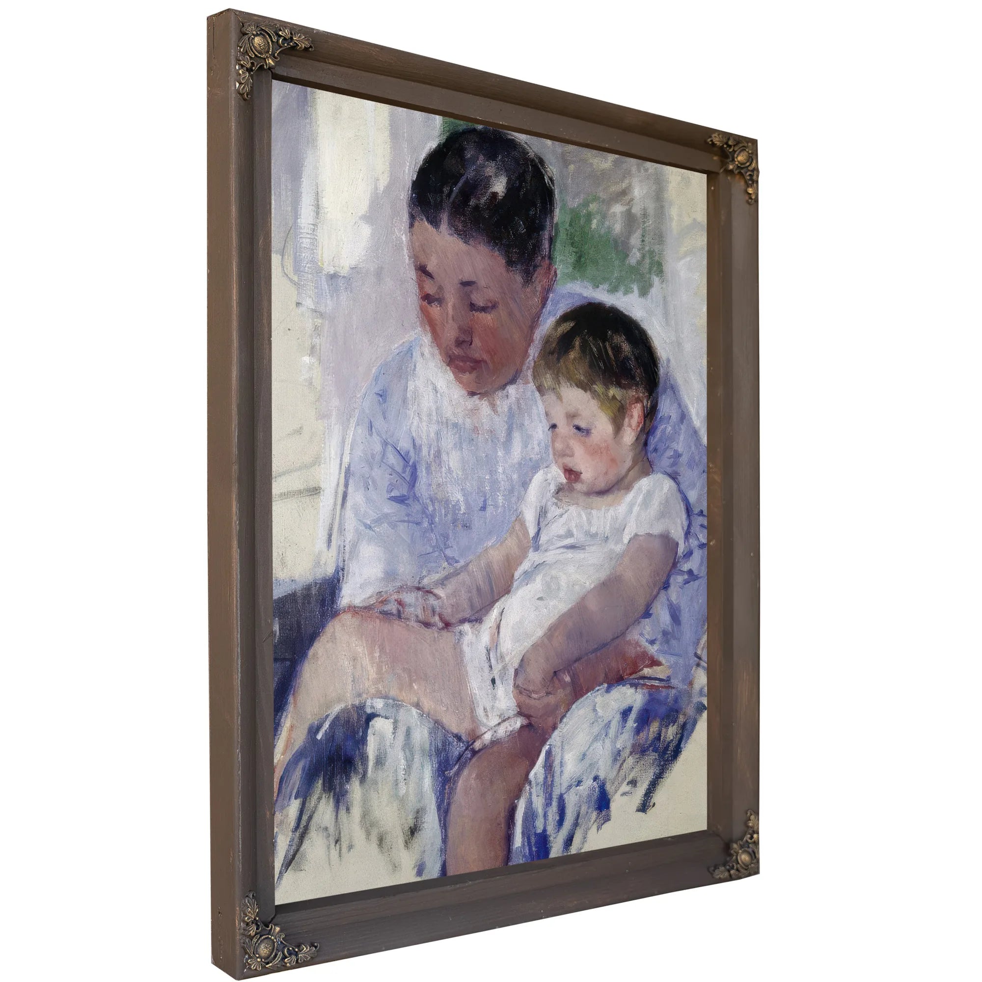 Jenny And Her Sleepy Child By Mary Cassatt Fine Art Print