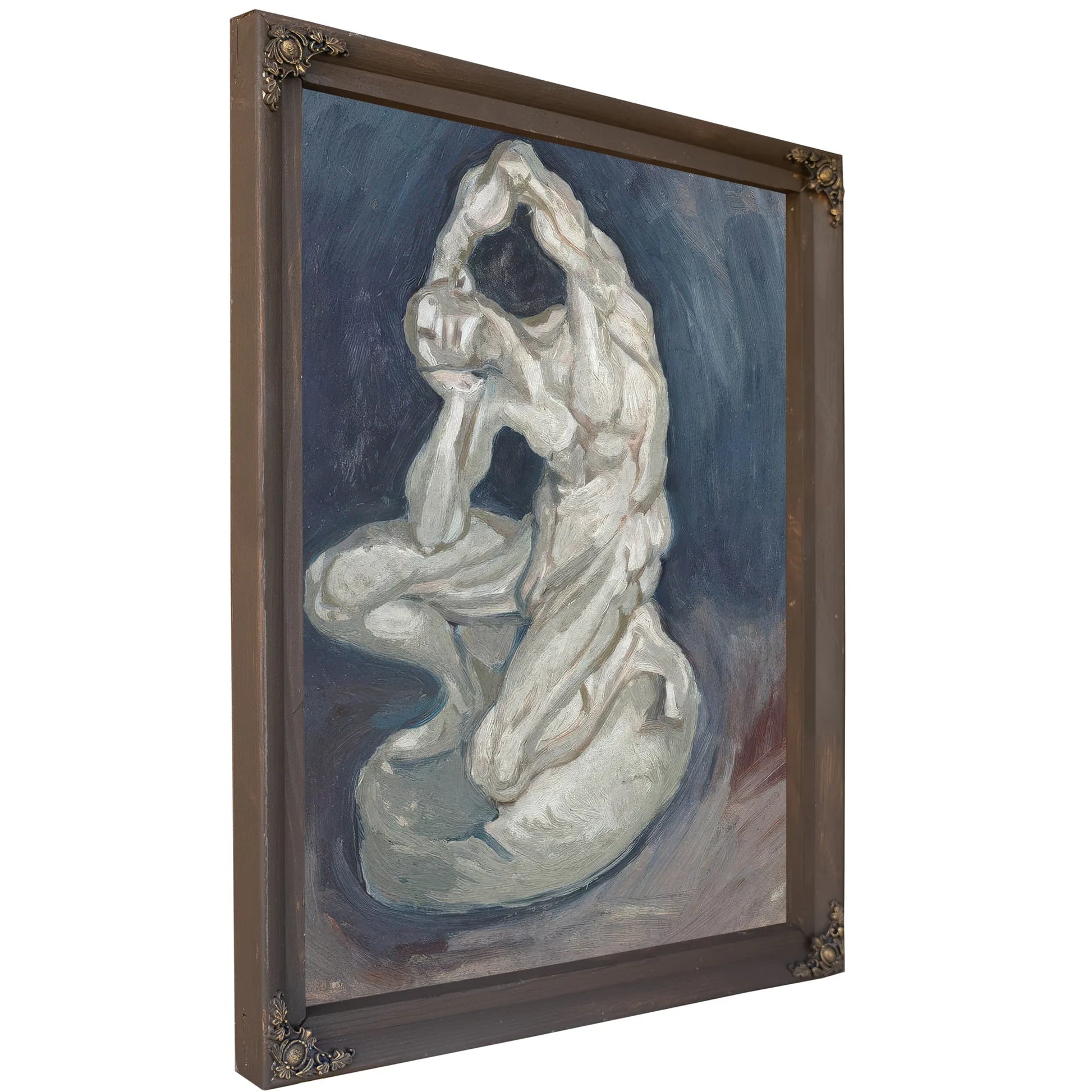 Kneeling Ecorche By Vincent Van Gogh Fine Art Print