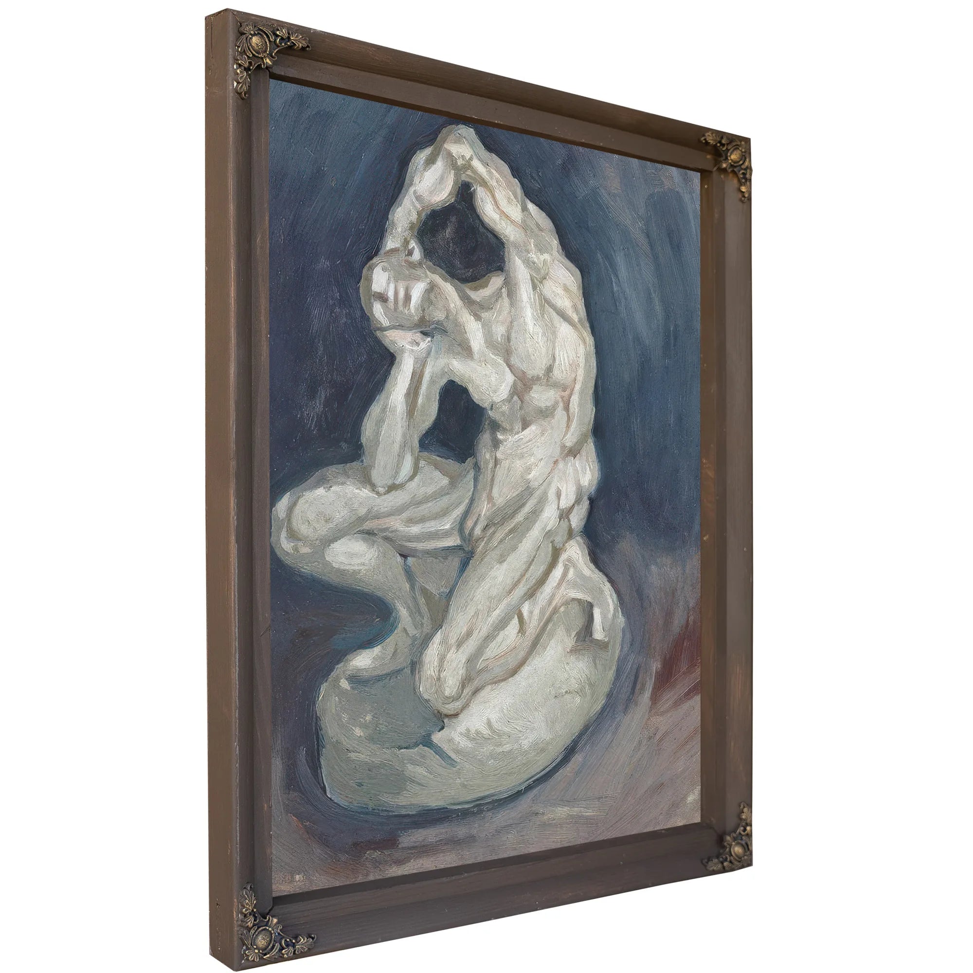Kneeling Ecorche By Vincent Van Gogh Fine Art Print