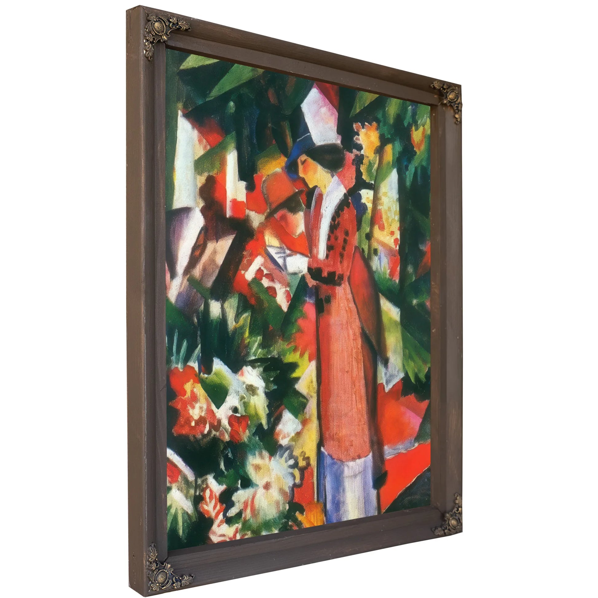 Walk Among Flowers By August Macke Fine Art Print