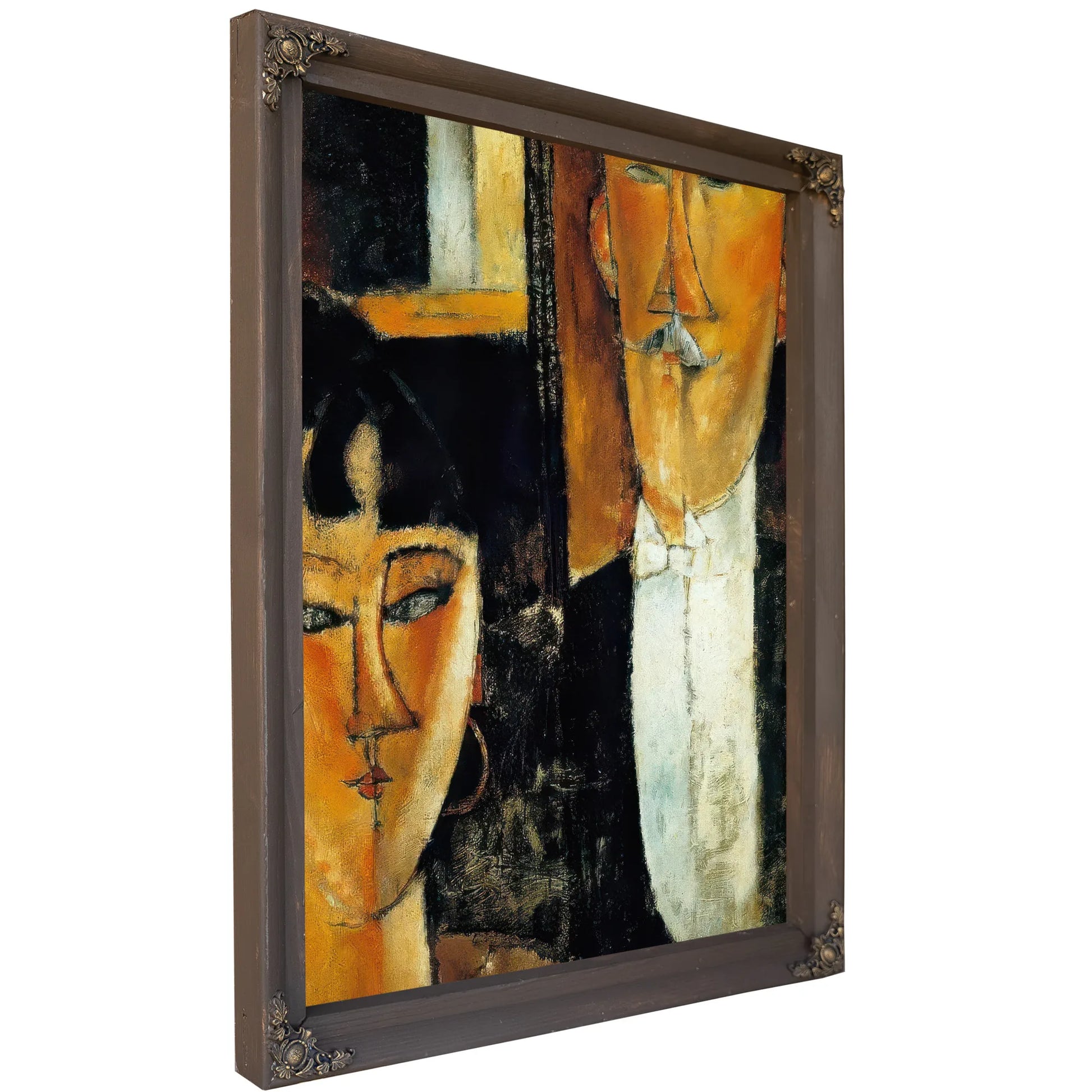 Bride And Groom 191516 By Amedeo Modigliani Fine Art Print