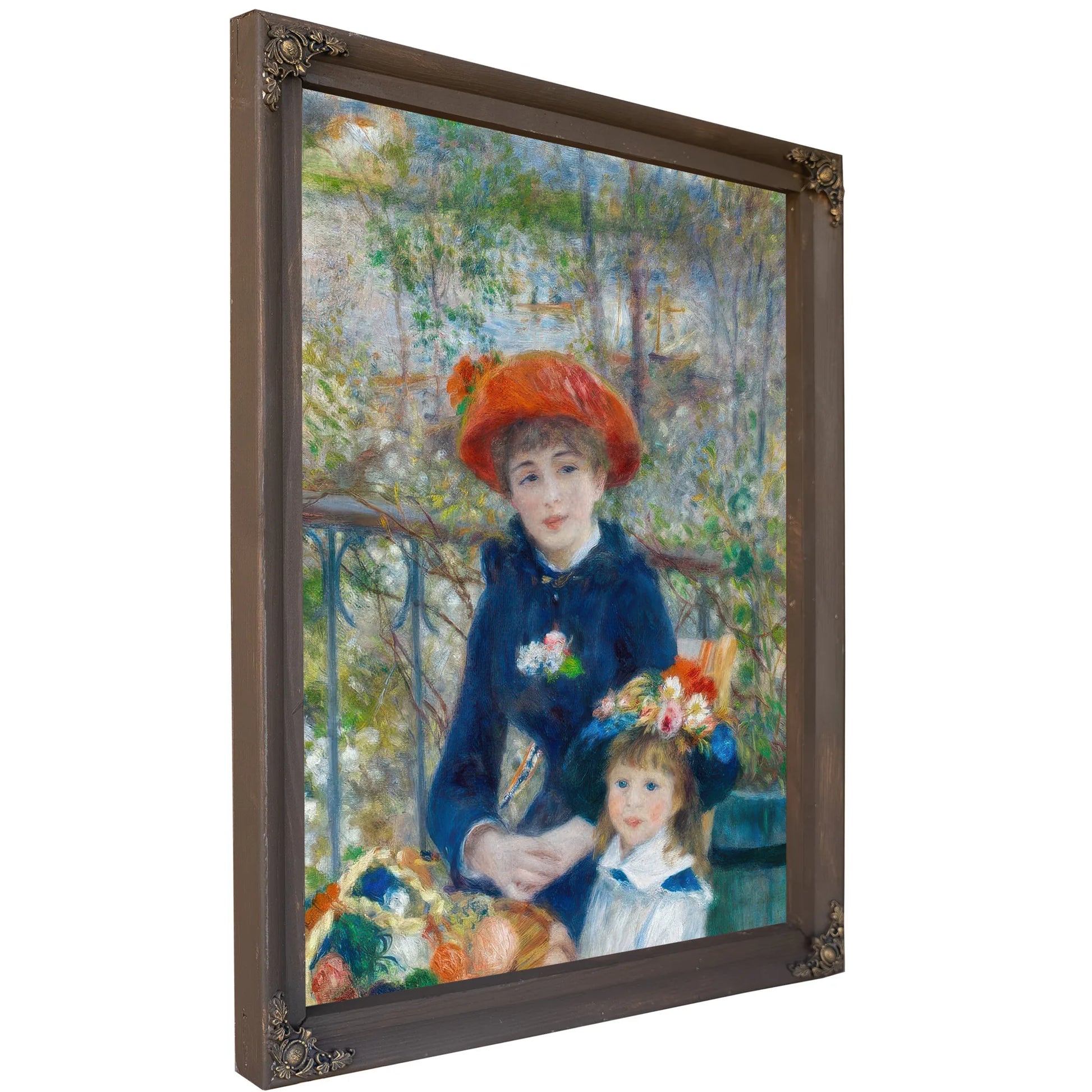Pierre August Renoir The Two Sisters On The Terrace 1881 100X80Cm Art Institute Of Chicago By Pierre Auguste Renoir Fine Art Print