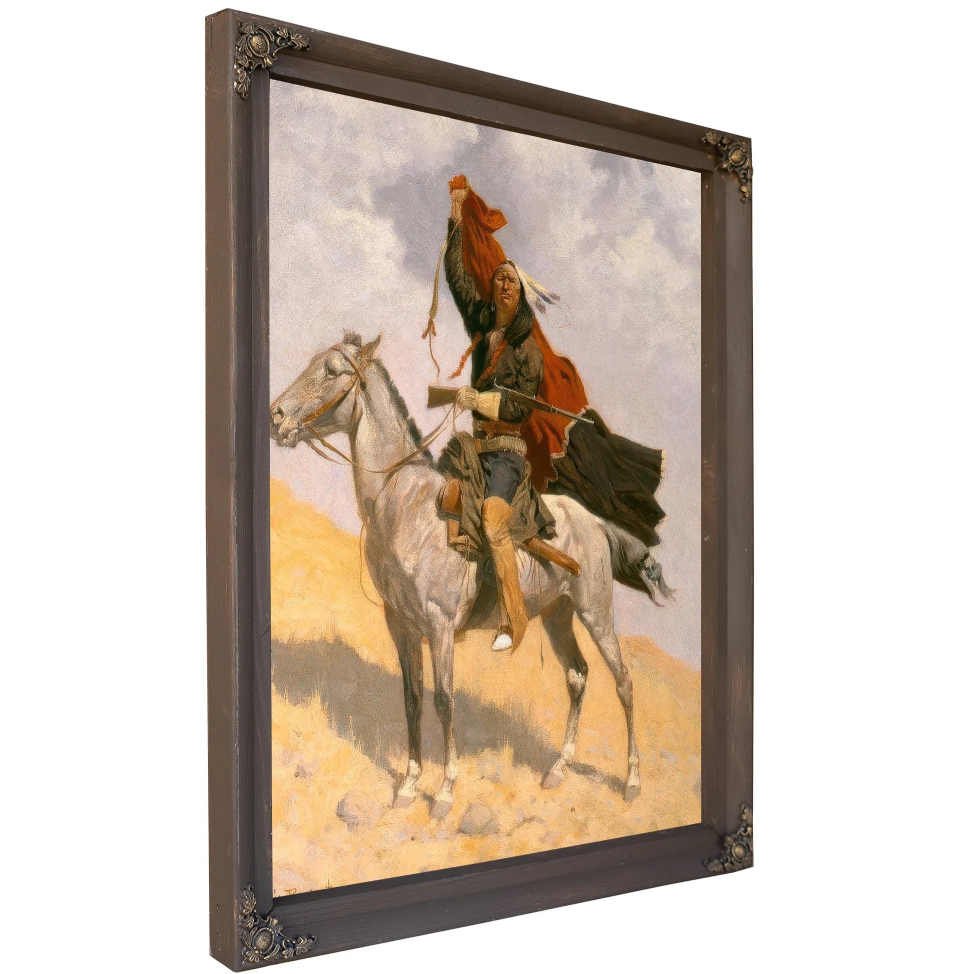 Blanket Signal By Frederic By Remington Fine Art Print