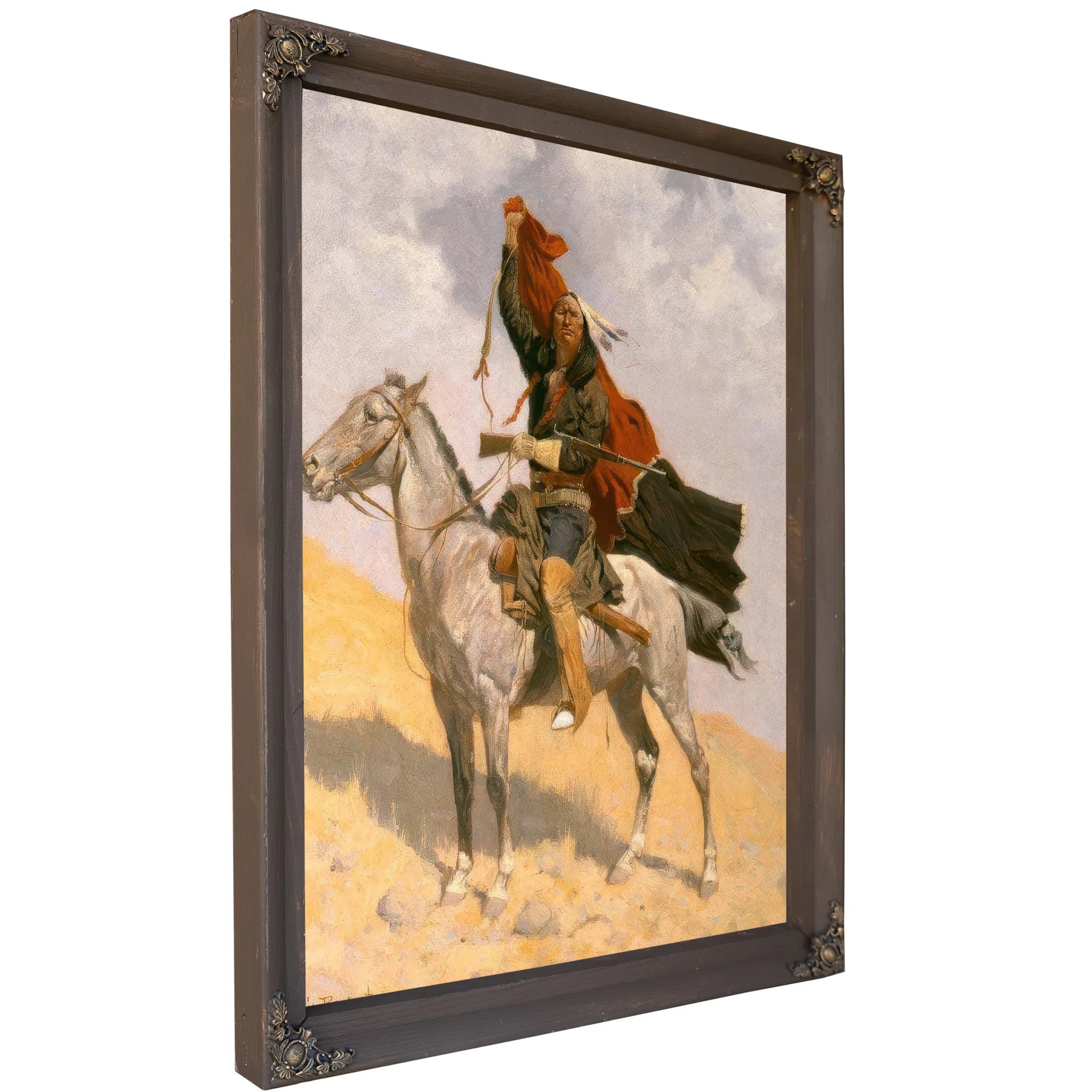 Blanket Signal By Frederic By Remington Fine Art Print
