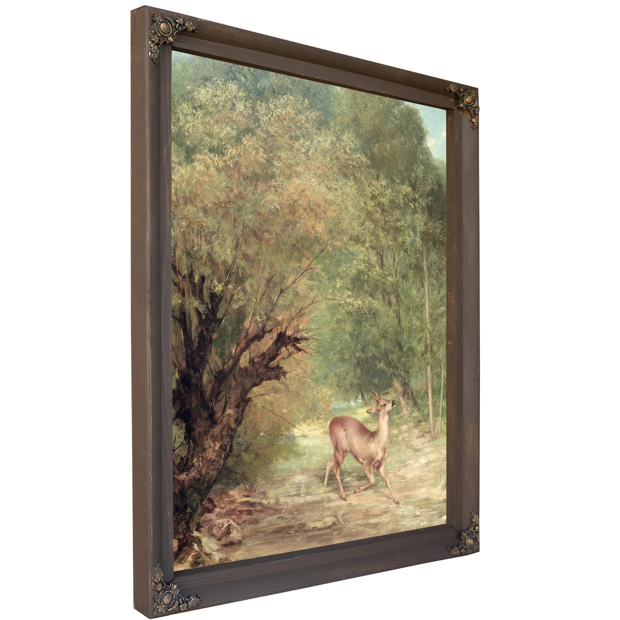 The Hunted Roe Deer On The Alert, Spring By Jean Desire Gustave Courbet Fine Art Print