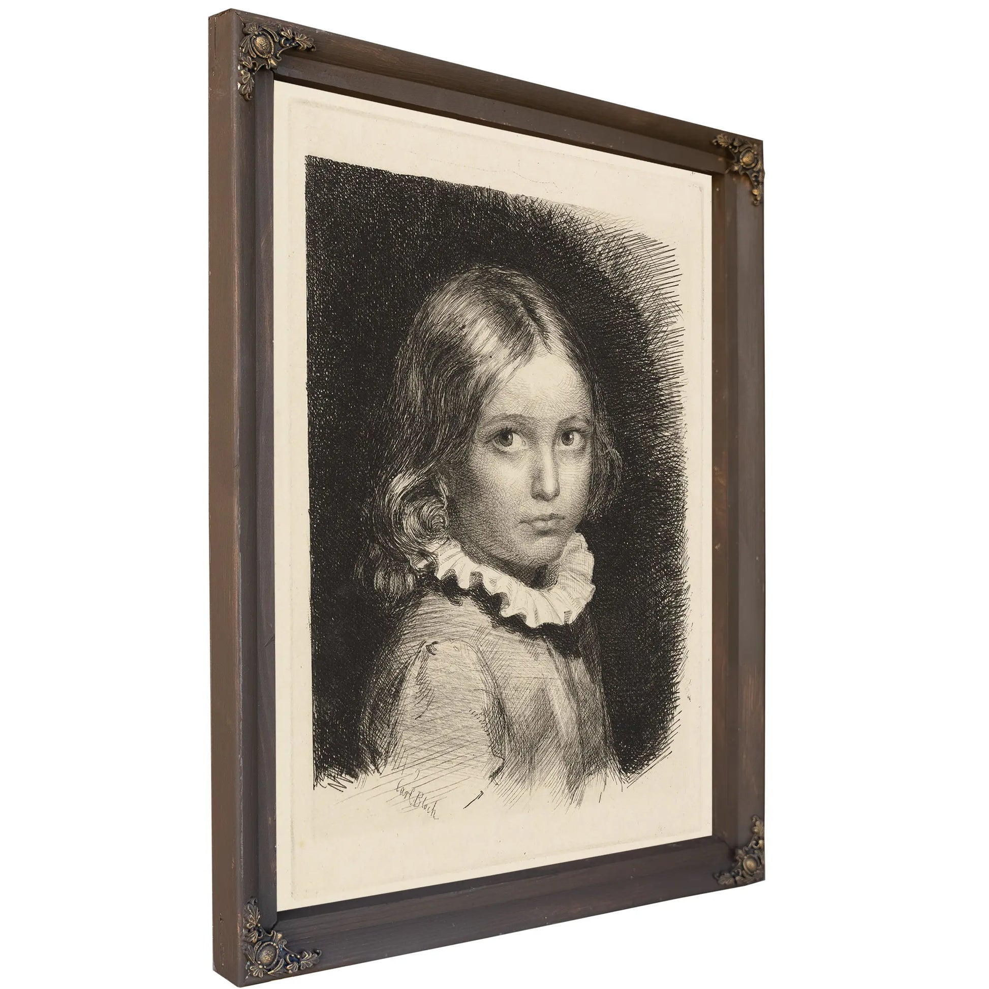 Child Portrait Of Clara Emilie Rose Bloch by Carl Bloch