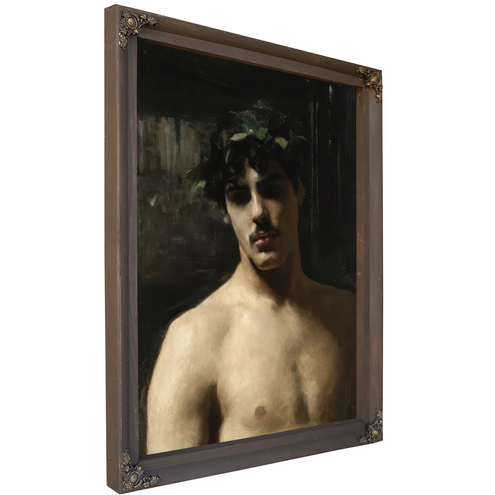 Man Wearing Laurels By John Singer Sargent Fine Art Print