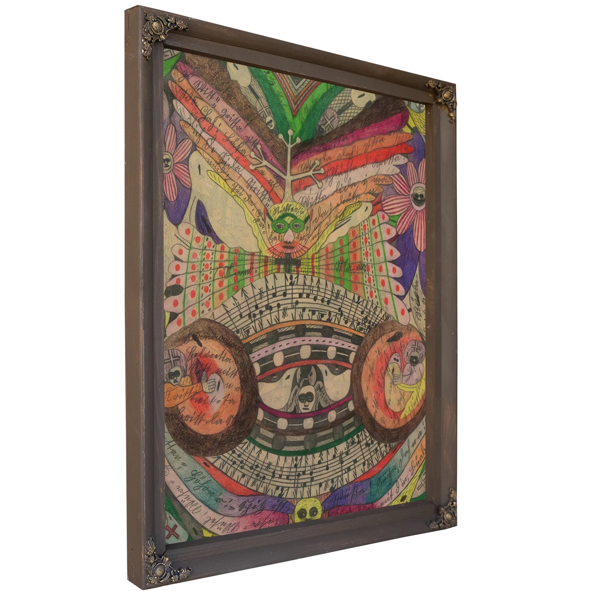 The Eyeglass Butterfly In India 1911 By Adolf Wolfli Fine Art Print