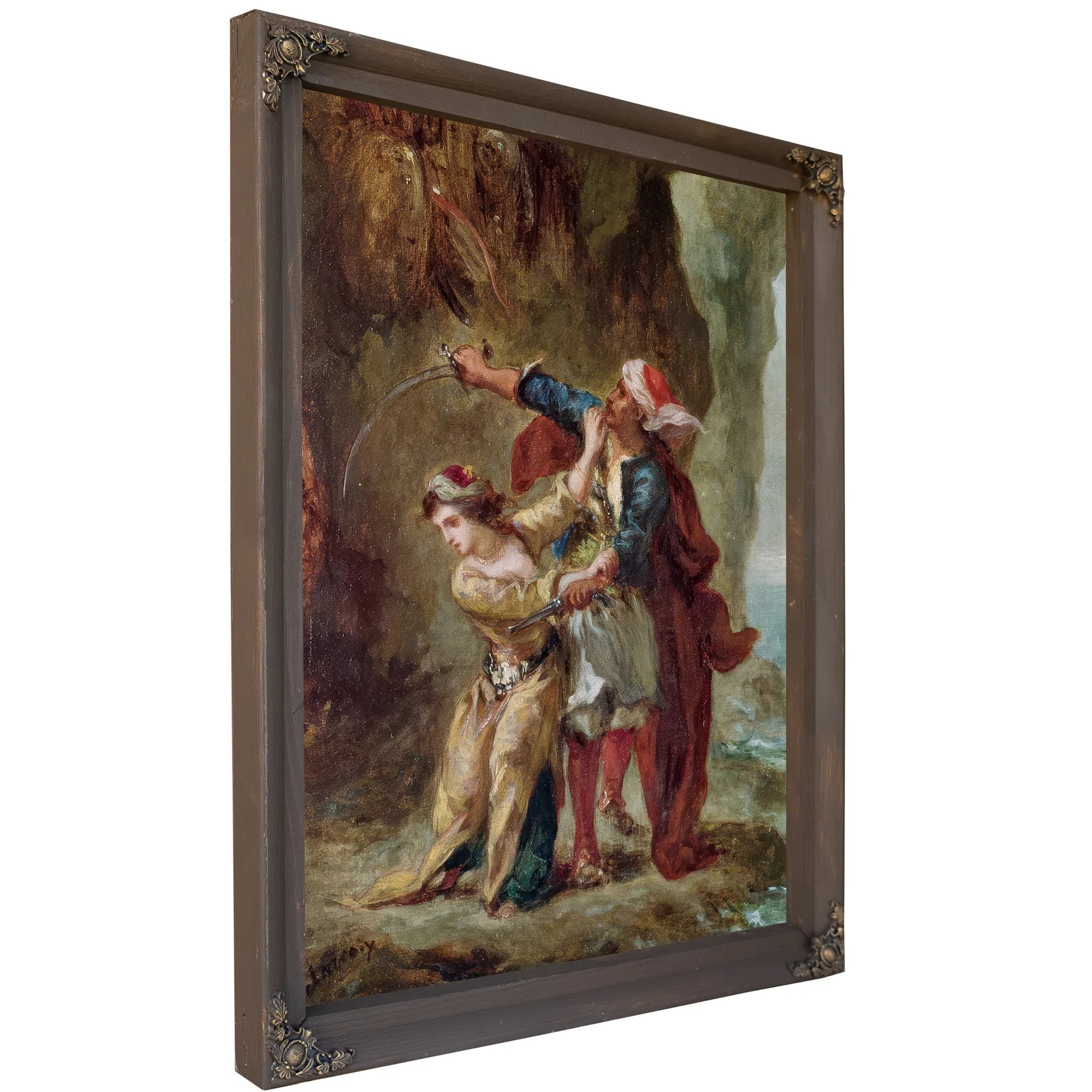 The Bride Of Abydos By Ferdinand Victor Eugene Delacroix Fine Art Print