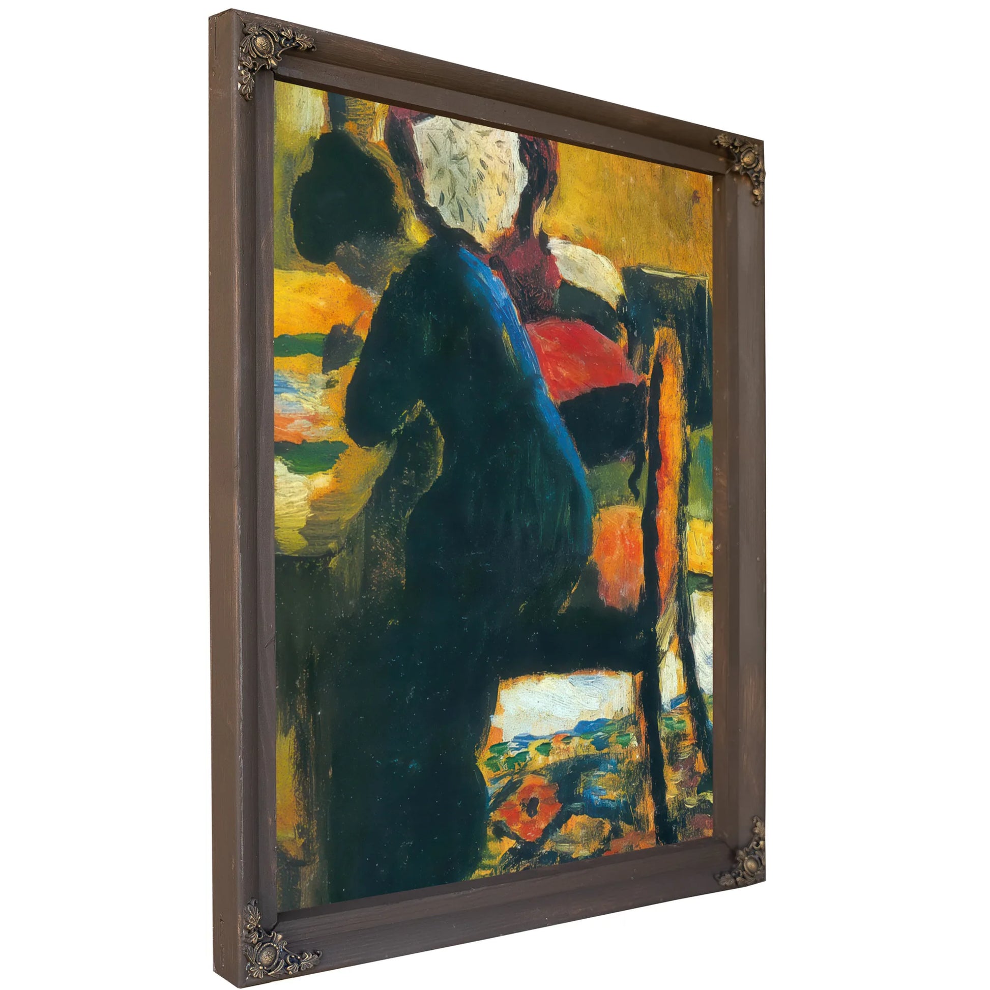 Elisabeth At Her Desk By August Macke Fine Art Print
