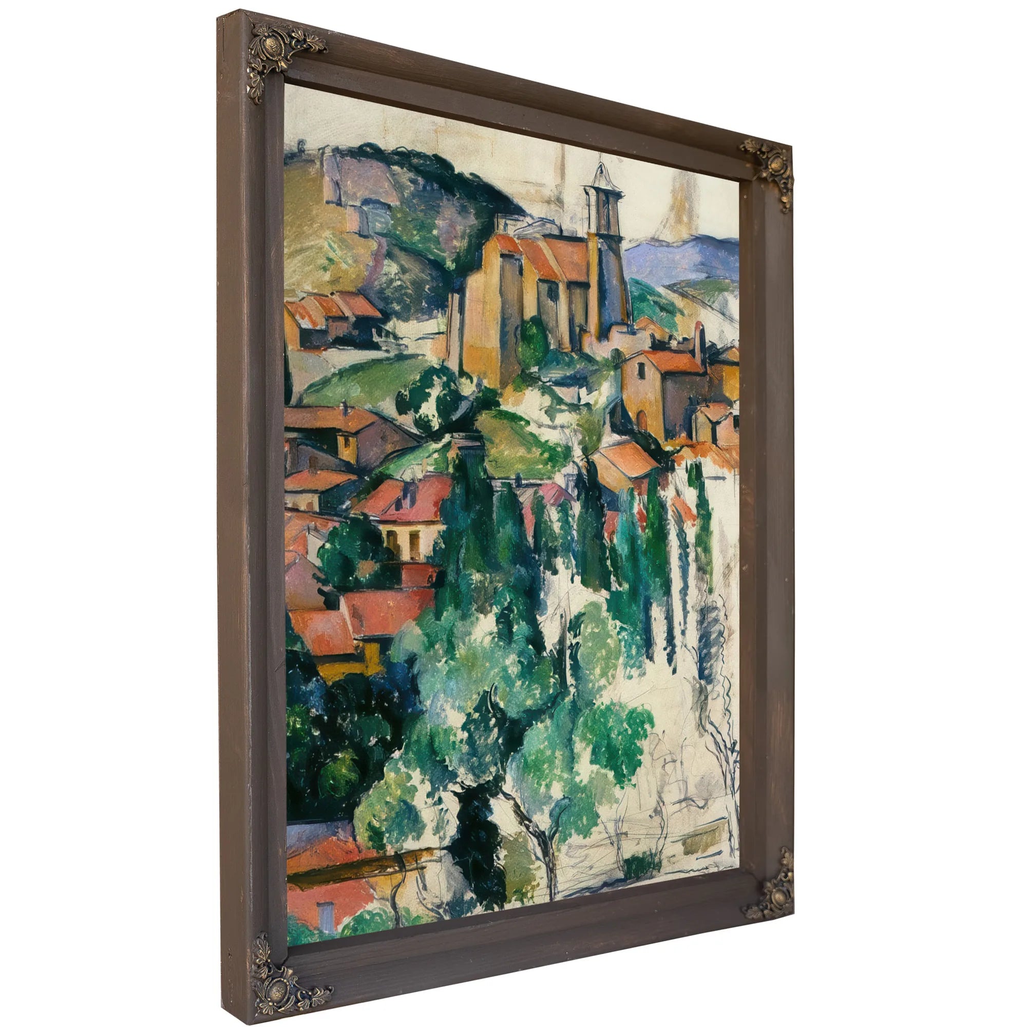 The Village Of Gardanne By Paul Cezanne Fine Art Print