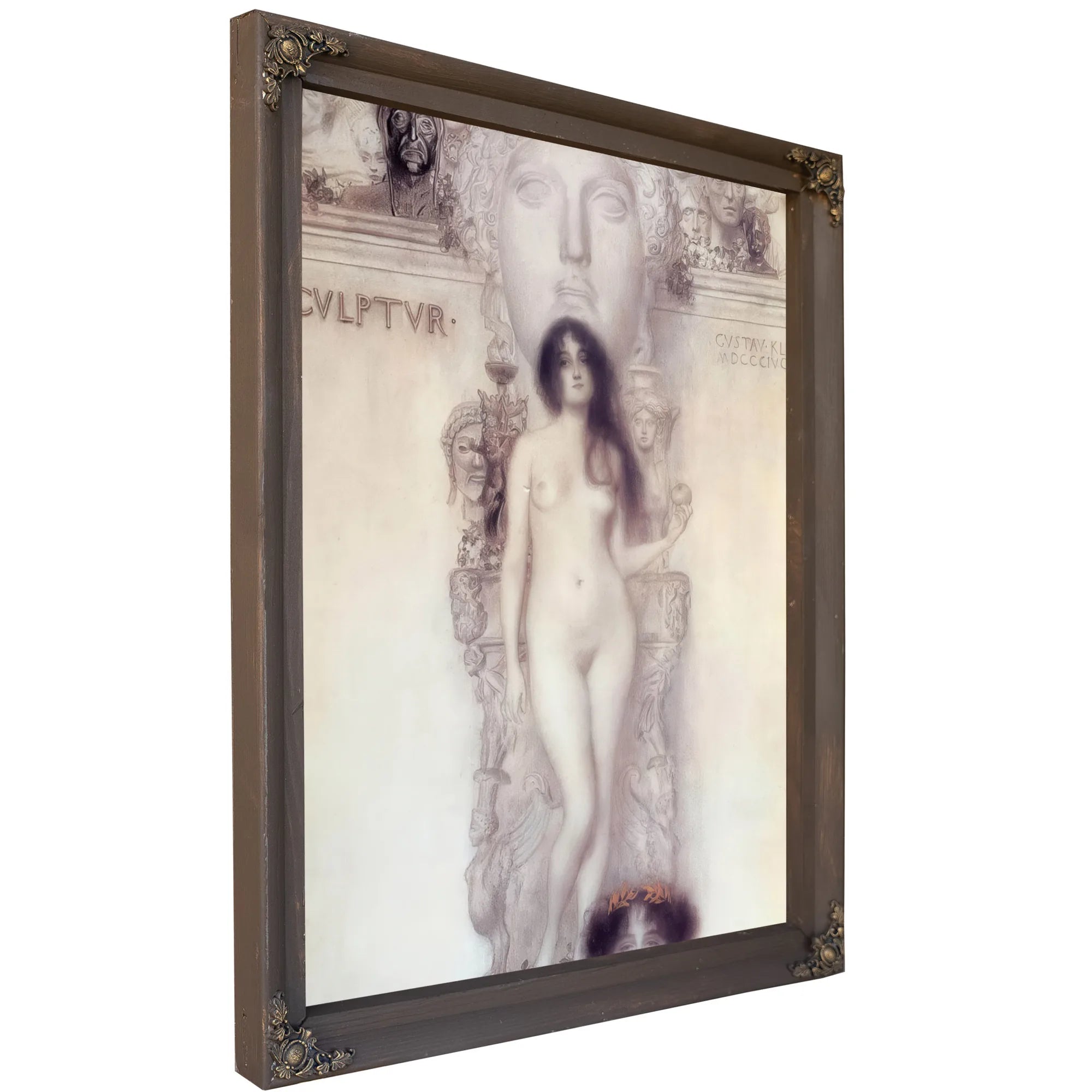 Final Drawing For The Allegory Of Sculpture, 1902 03 By Gustav Klimt Fine Art Print