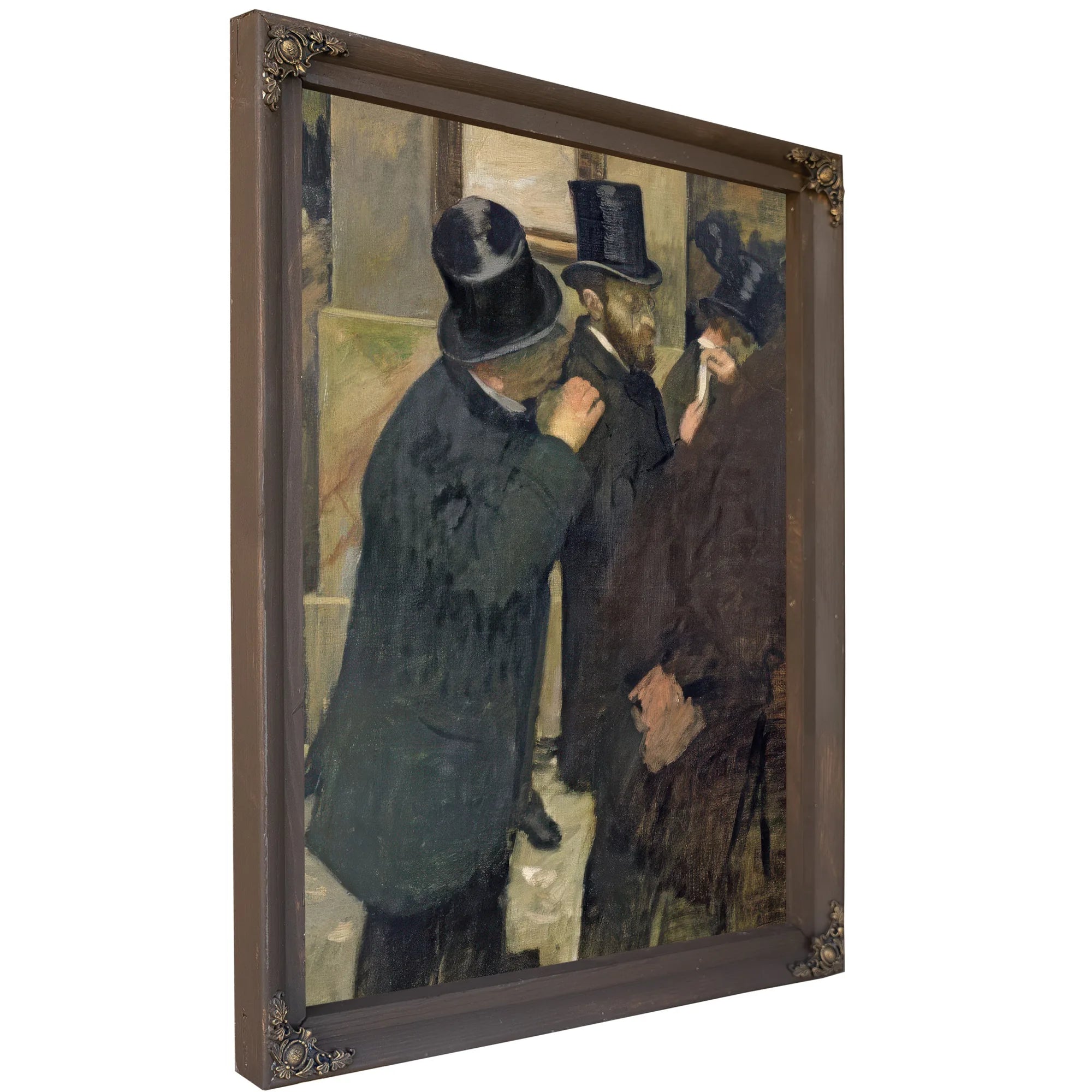 At The Stock Exchange By Edgar Degas Fine Art Print