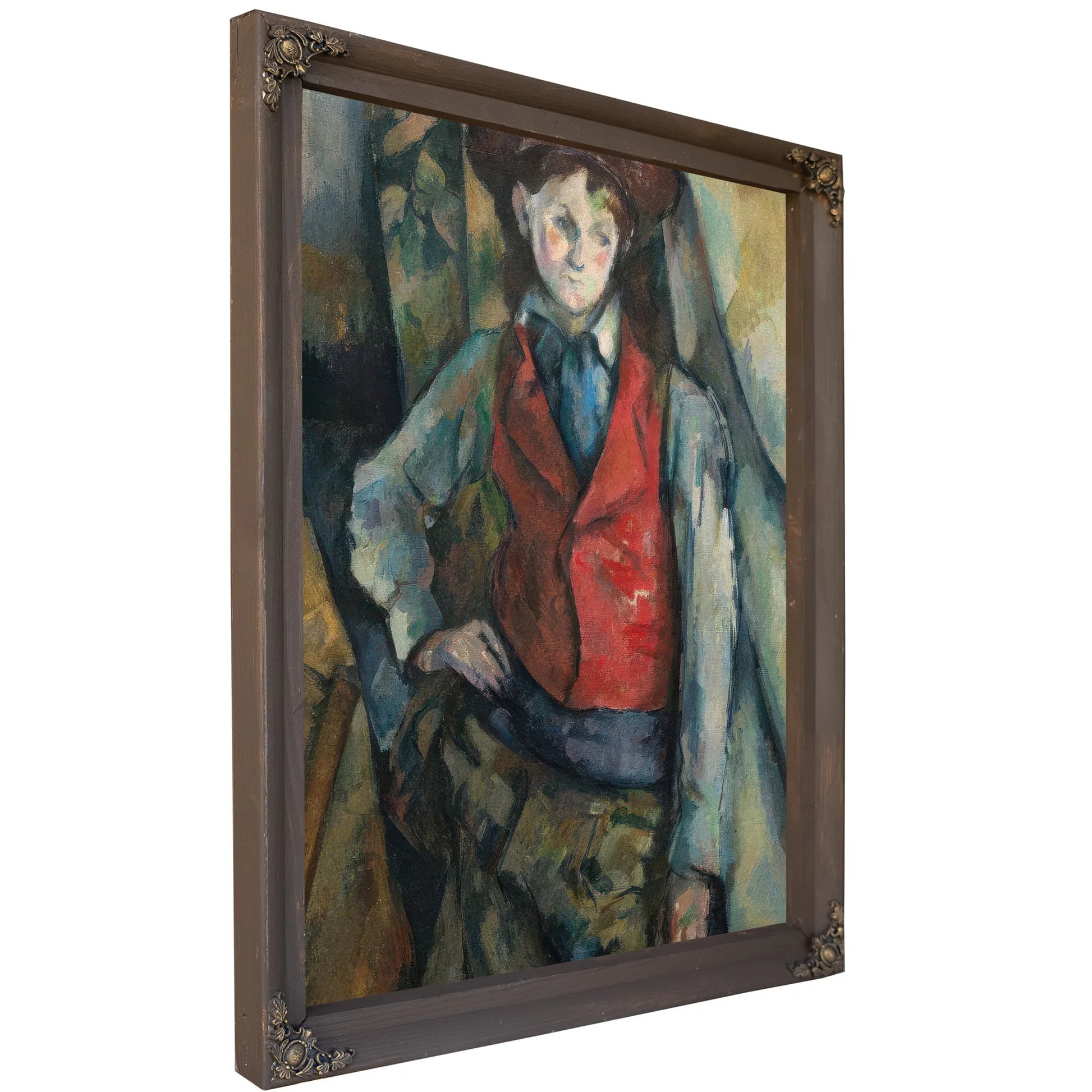 Boy In A Red Waistcoat 1890 By Paul Cezanne Fine Art Print