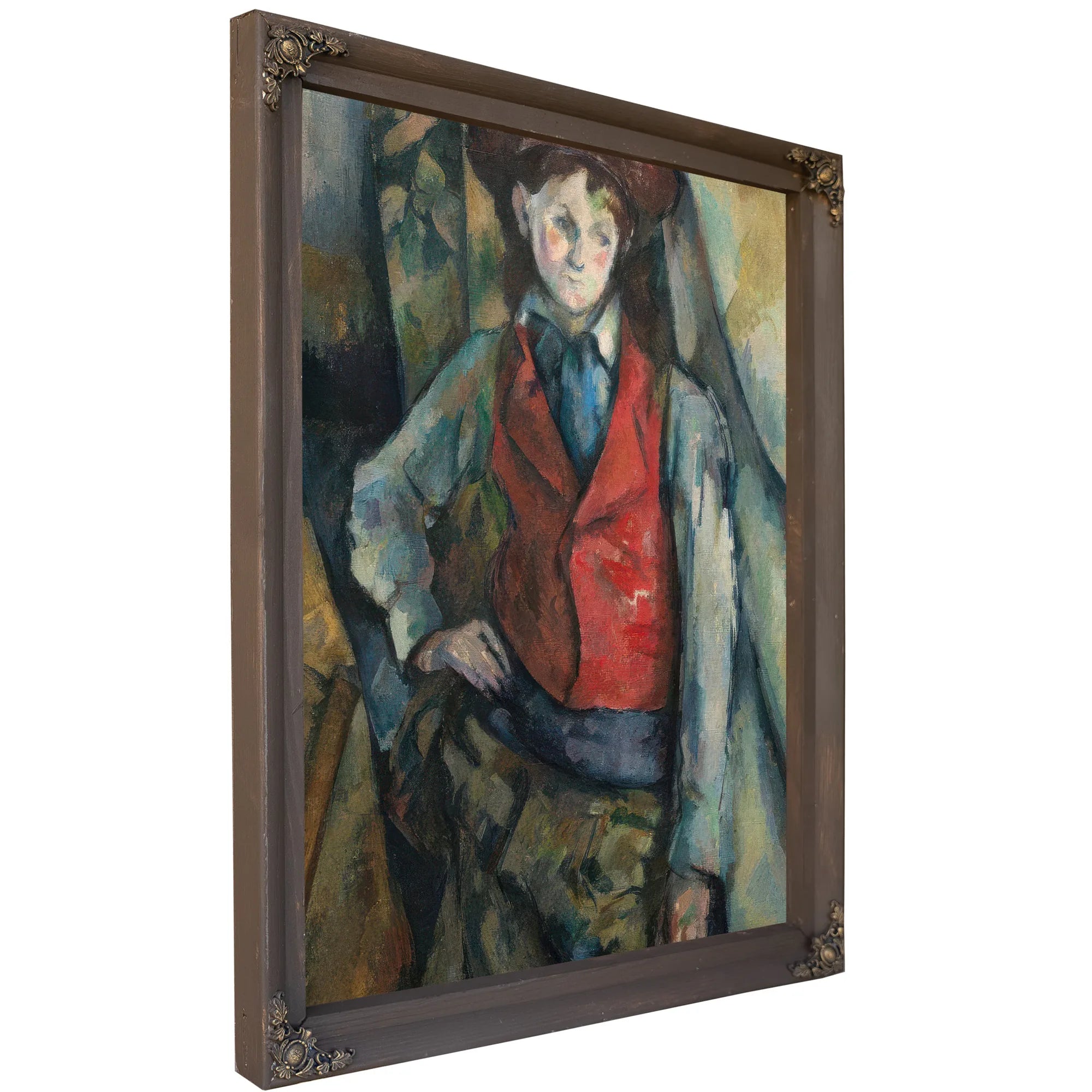 Boy In A Red Waistcoat 1890 By Paul Cezanne Fine Art Print