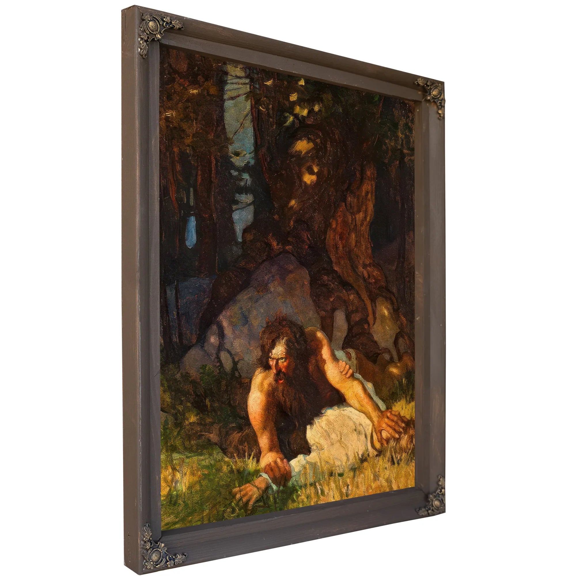 The Wild Man Of Tabor Island By NC Wyeth Fine Art Print