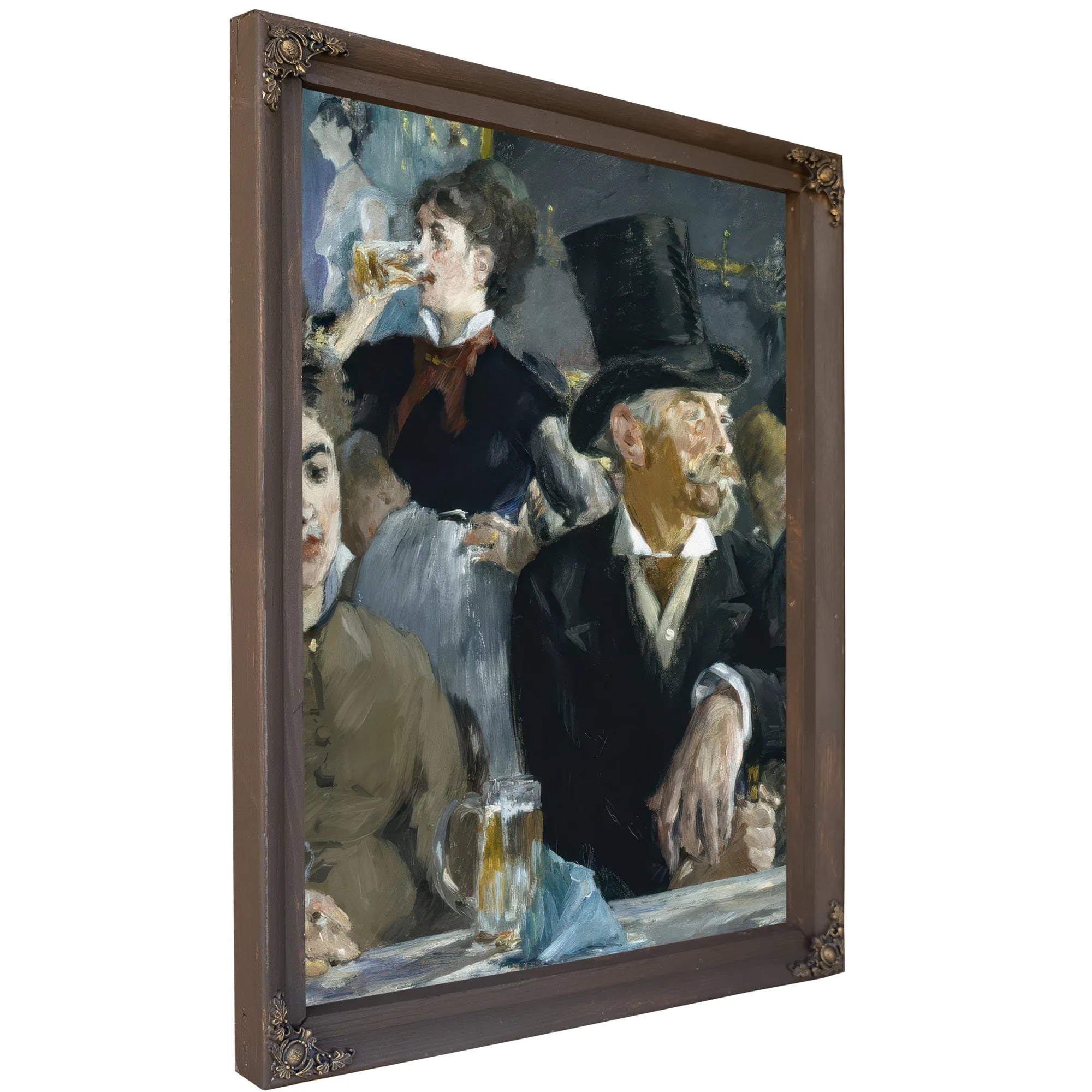 At The Cafe By Edouard Manet Fine Art Print