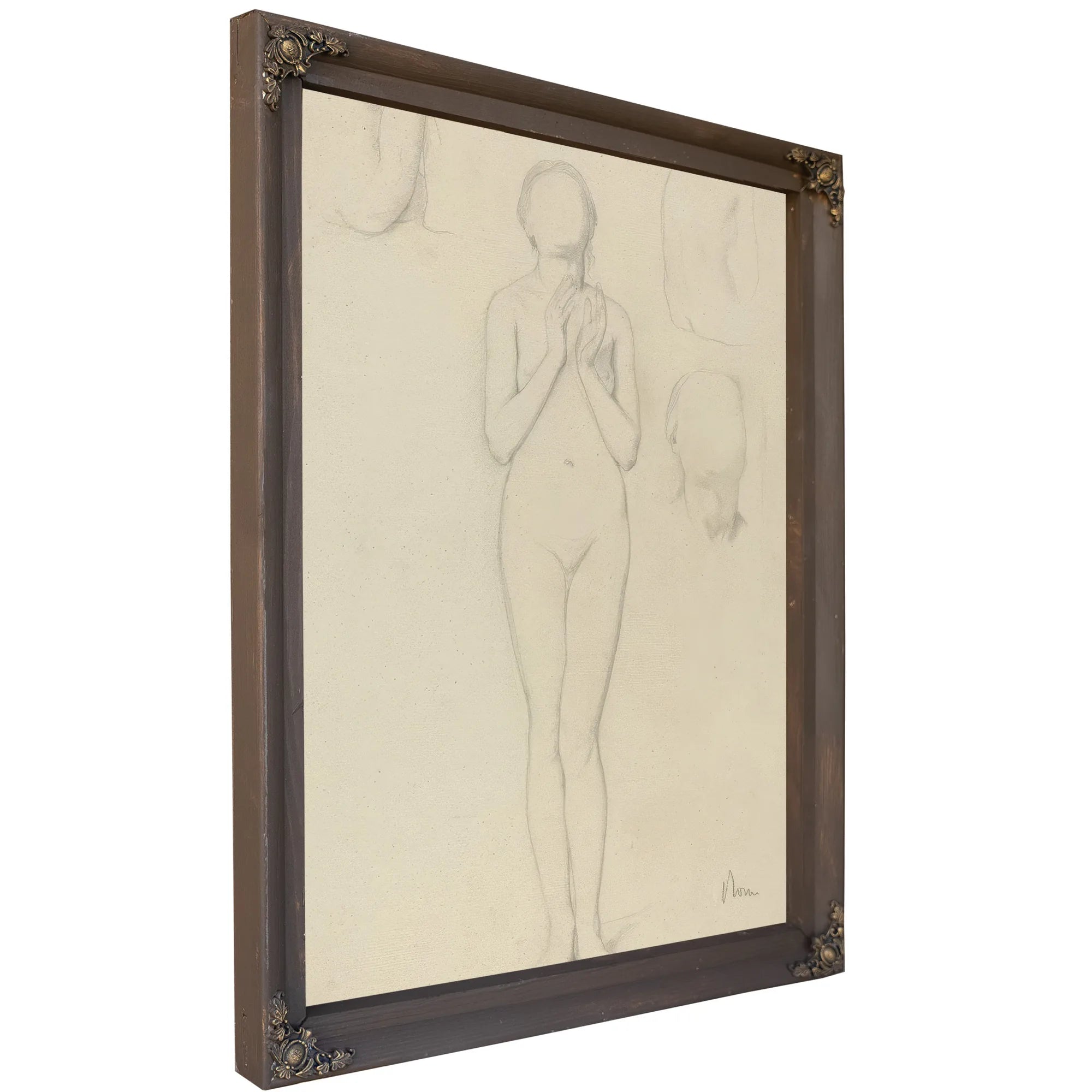 Study Of A Female Nude By Edgar Degas Fine Art Print