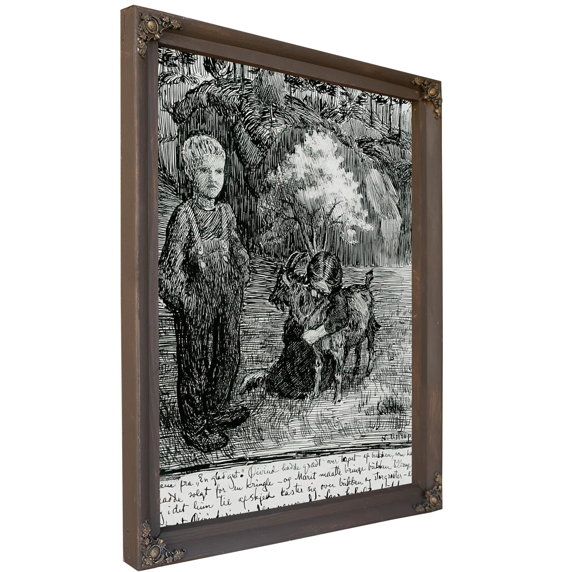 Bj. Bjornson, Scene From A Happy Boy(1) By Nicolai Astrup Fine Art Print