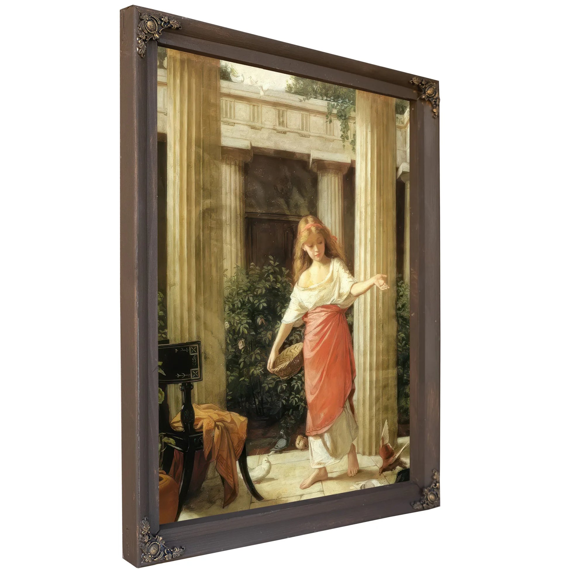 In The Peristyle By John Waterhouse Fine Art Print