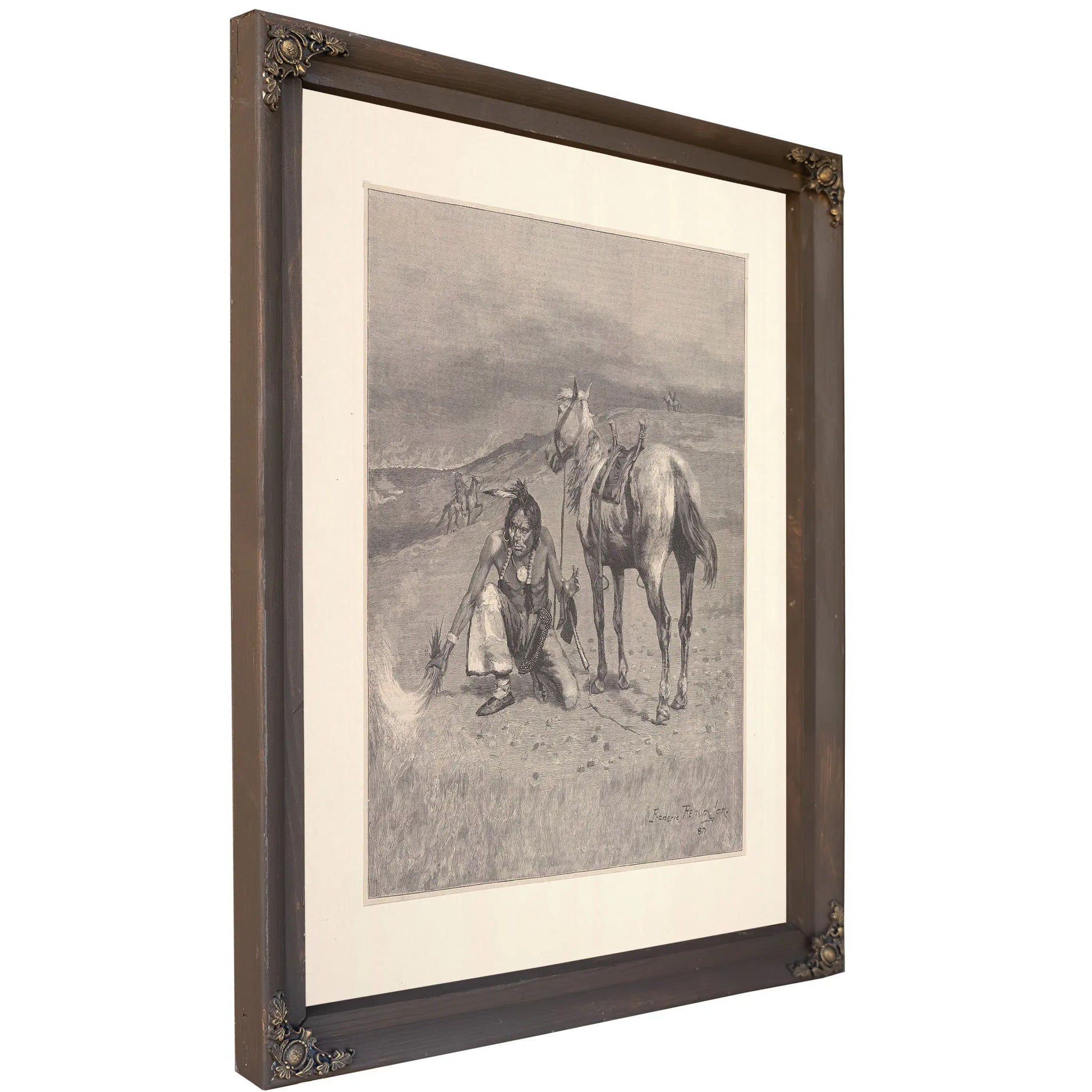 Burning The Range by Frederic Remington