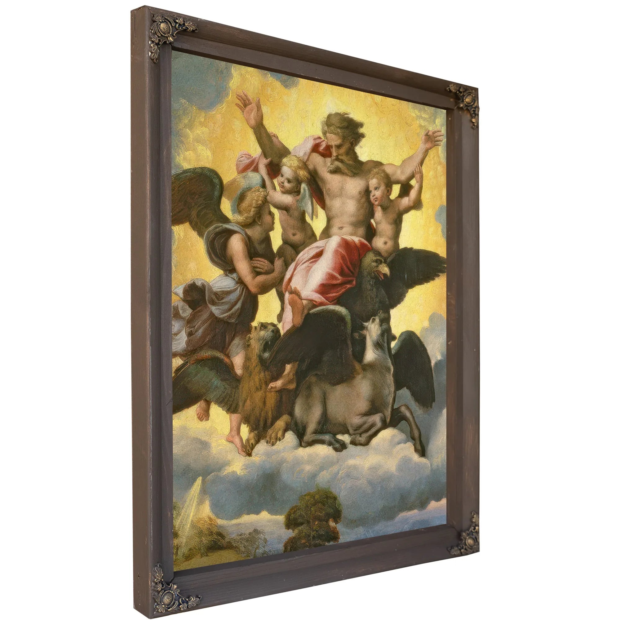 Vision Of Ezekiel By Raphael Fine Art Print