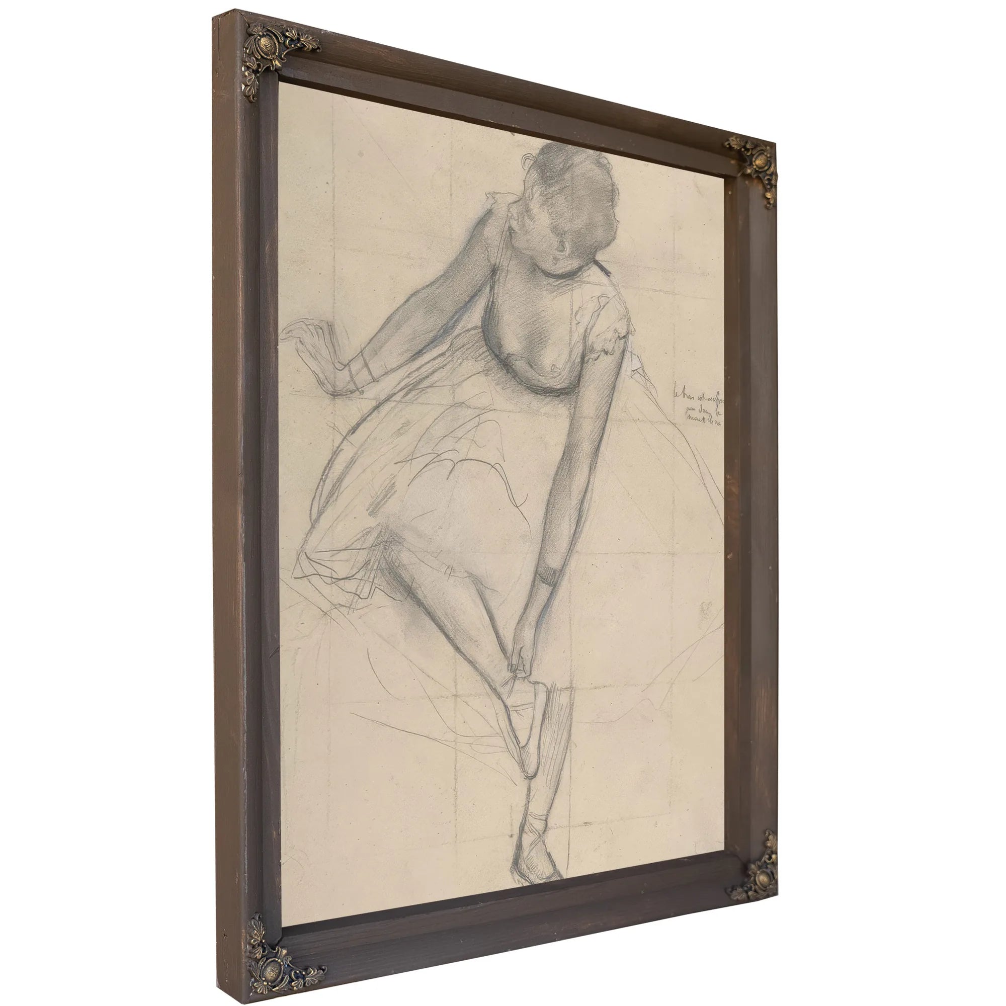 Dancer Adjusting Her Slipper By Edgar Degas Fine Art Print