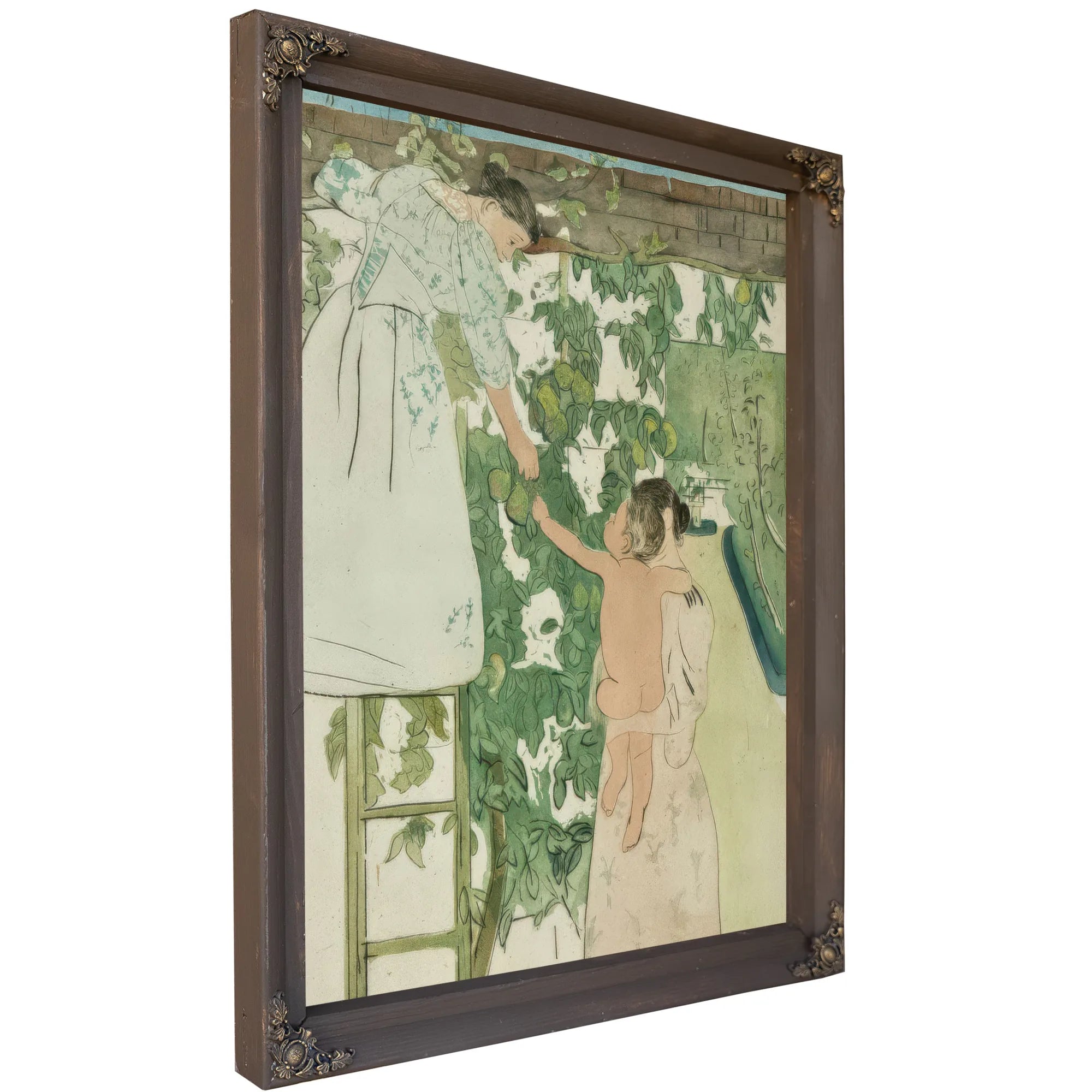 Gathering Fruit By Mary Cassatt Fine Art Print